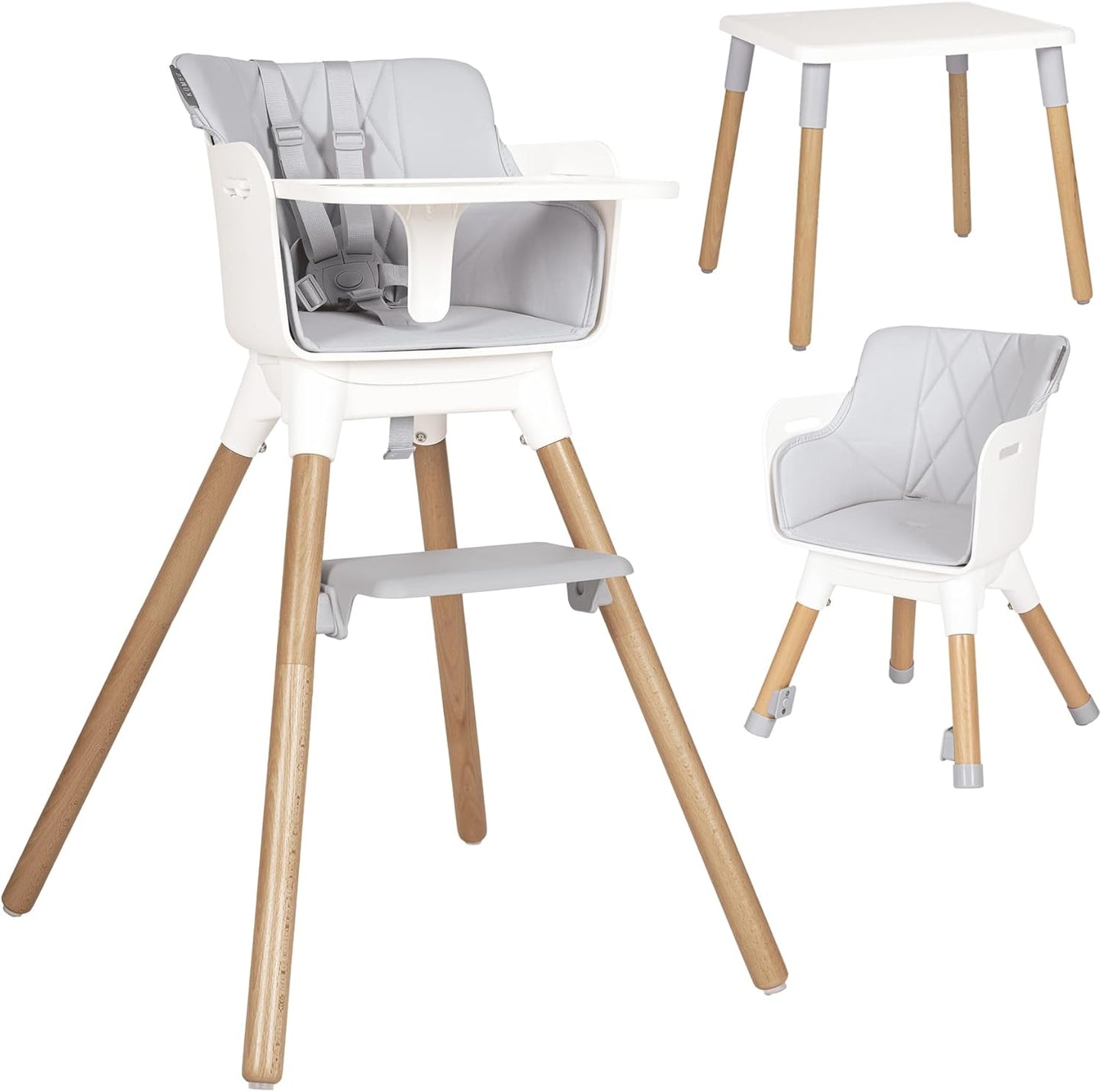 Trona bebé KOMBO Convertible 2 en 1 Mesa con Silla para Niños de Olmitos