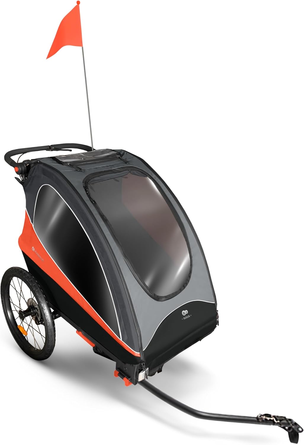 Cochecito Multifuncional 3 en 1, NAVA Remolque de Bicicleta, Cochecito para Dos niños de Kinderkraft