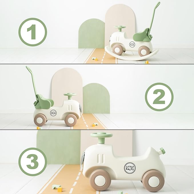 Olmitos Race 3 em 1 Evolutionary Rocker e Ride-On
