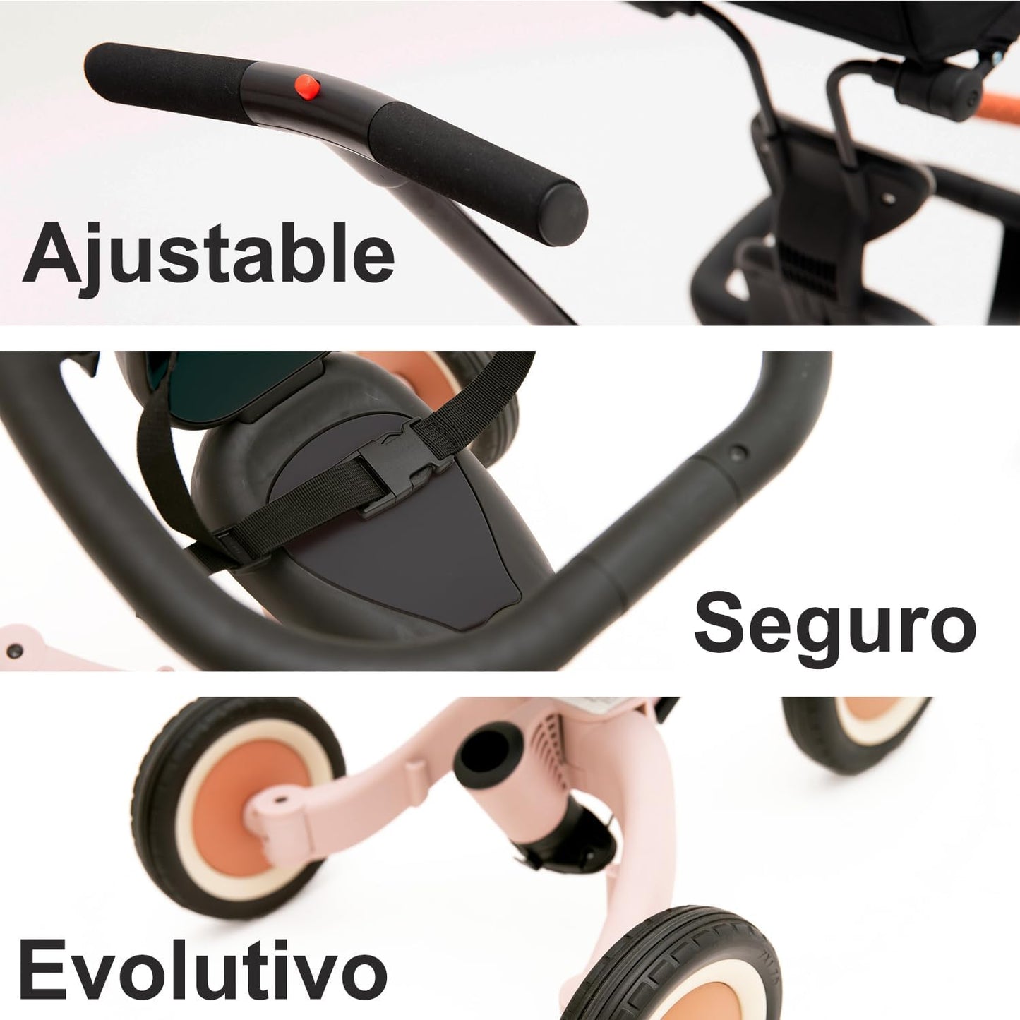 Triciclo Evolutivo para Bebês Olmitos GYRO+ 5 em 1