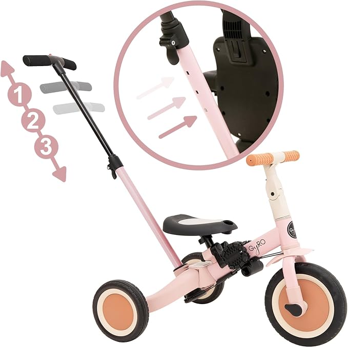 Triciclo Evolutivo para Bebês Olmitos GYRO+ 5 em 1