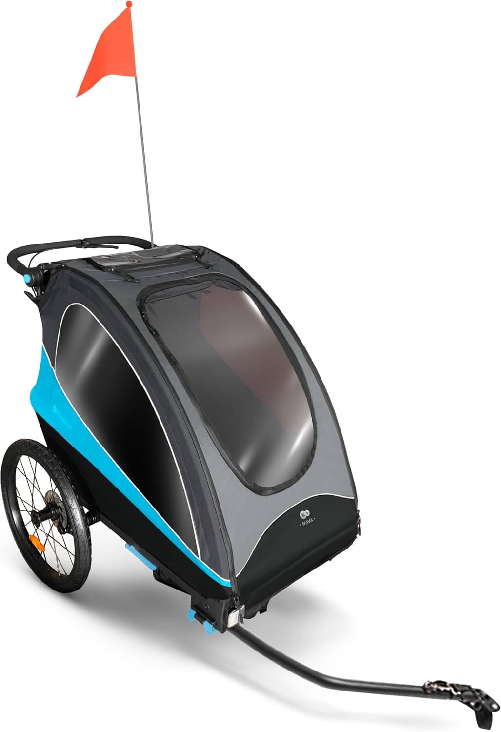 Cochecito Multifuncional 3 en 1, NAVA Remolque de Bicicleta, Cochecito para Dos niños de Kinderkraft