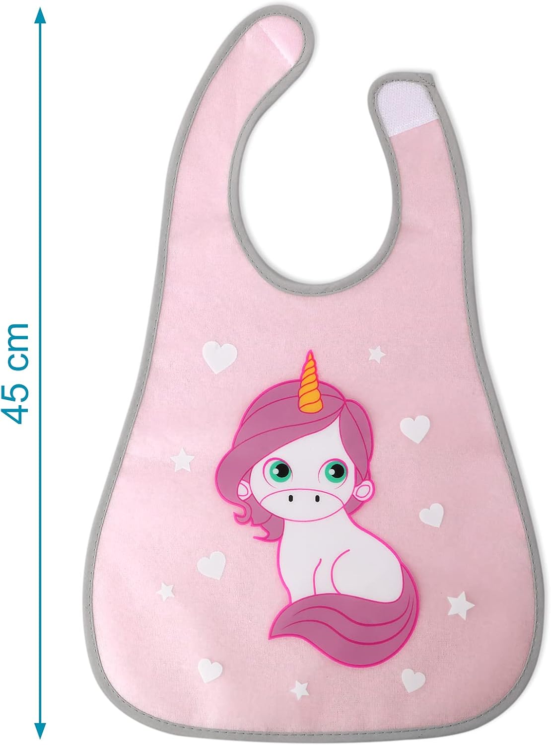 Babero impermeable Rizo Unicornio de Kiokids