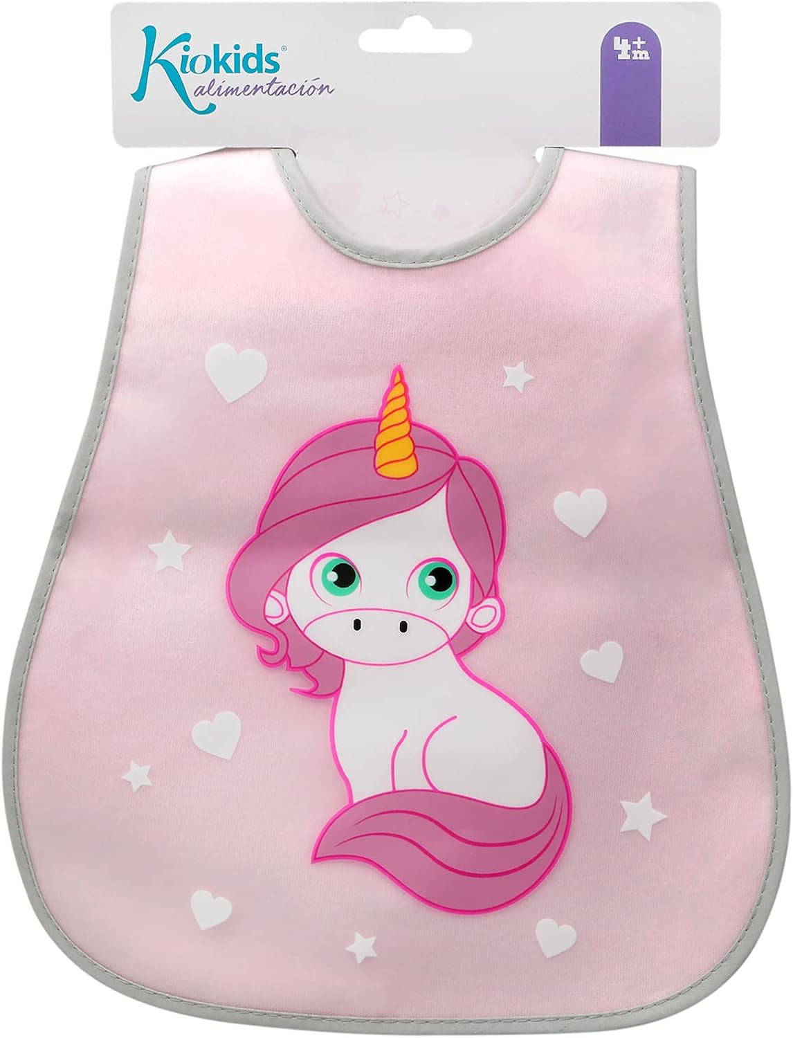 Babero impermeable Rizo Unicornio de Kiokids