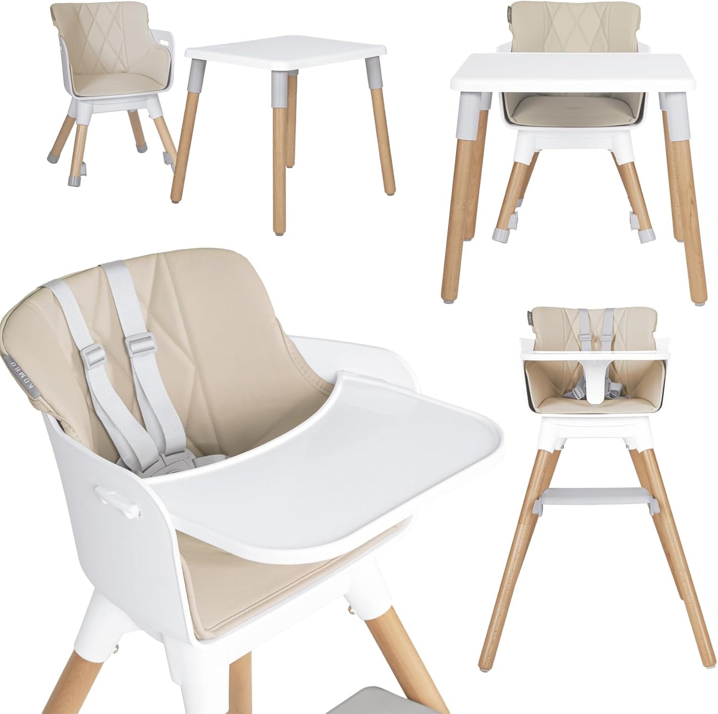 Trona bebé KOMBO Convertible 2 en 1 Mesa con Silla para Niños de Olmitos