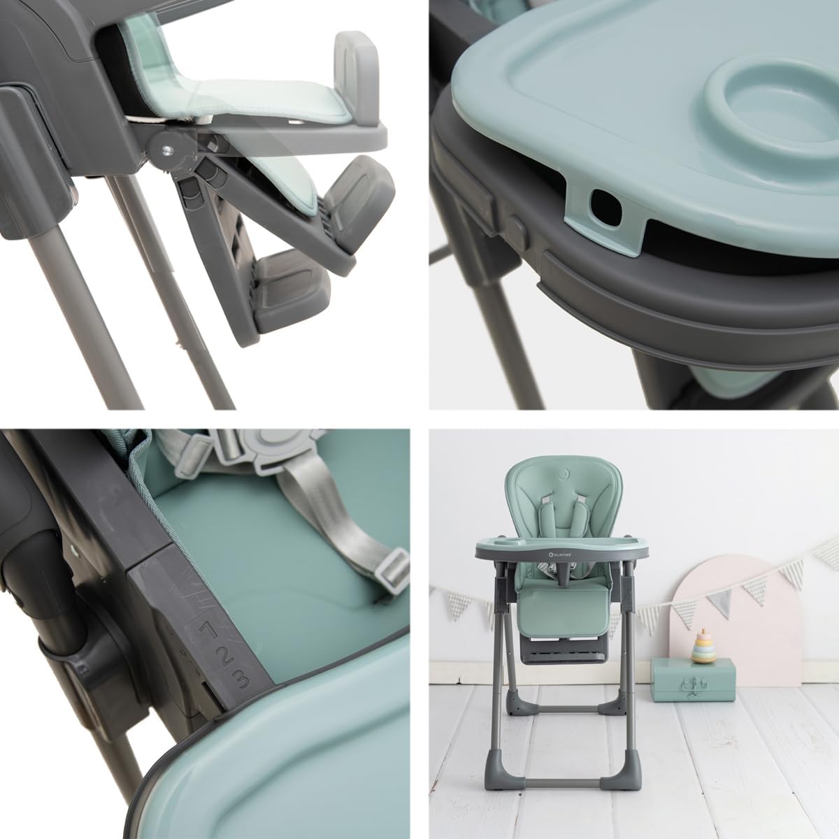 Olmitos Trona bebe multi posición ligera