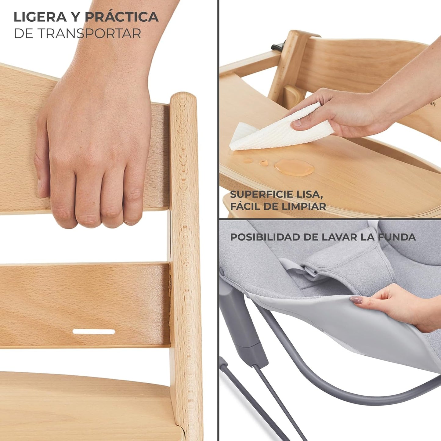 Trona ENOCK + Hamaca CALMEE de Kinderkraft