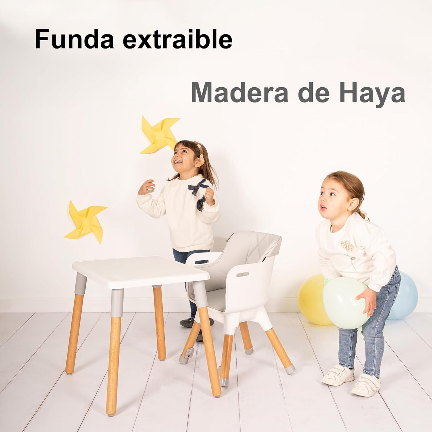 Trona bebé KOMBO Convertible 2 en 1 Mesa con Silla para Niños de Olmitos