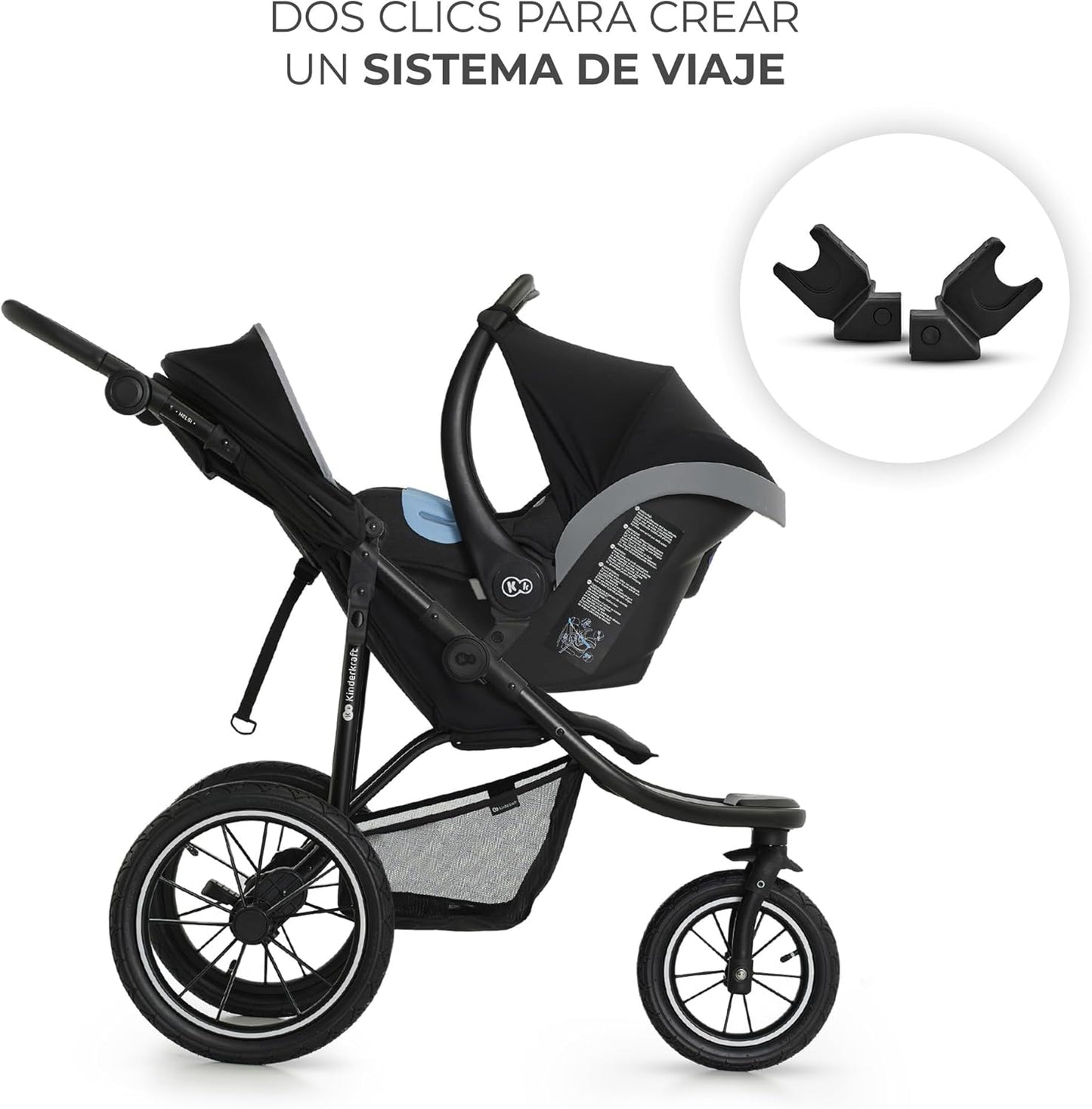 Helsi2 Silla de paseo 3 ruedas para correr de Kinderkraft
