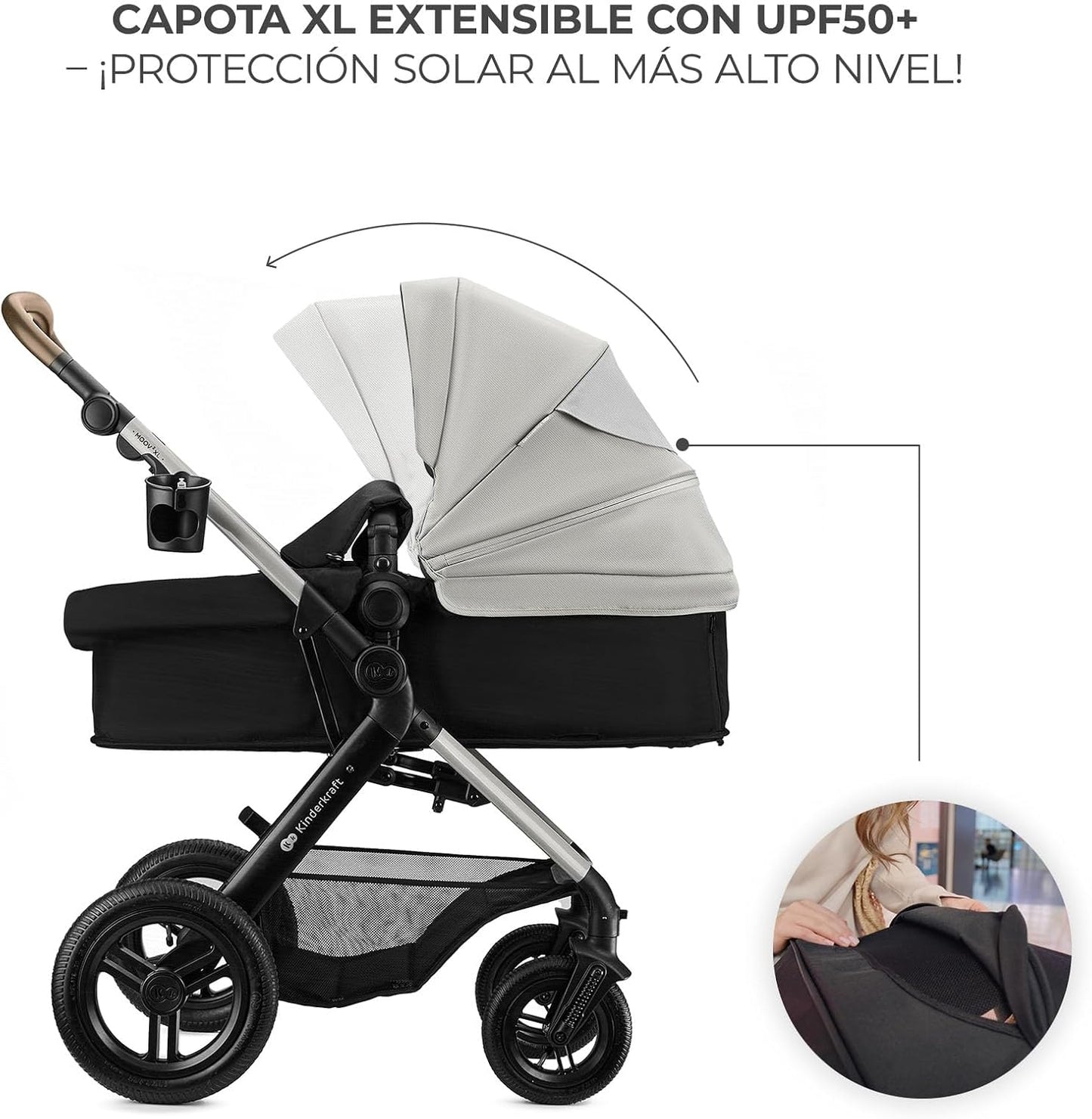 Carrinho de bebê conversível Kinderkraft MOOV2 XL 3 em 1