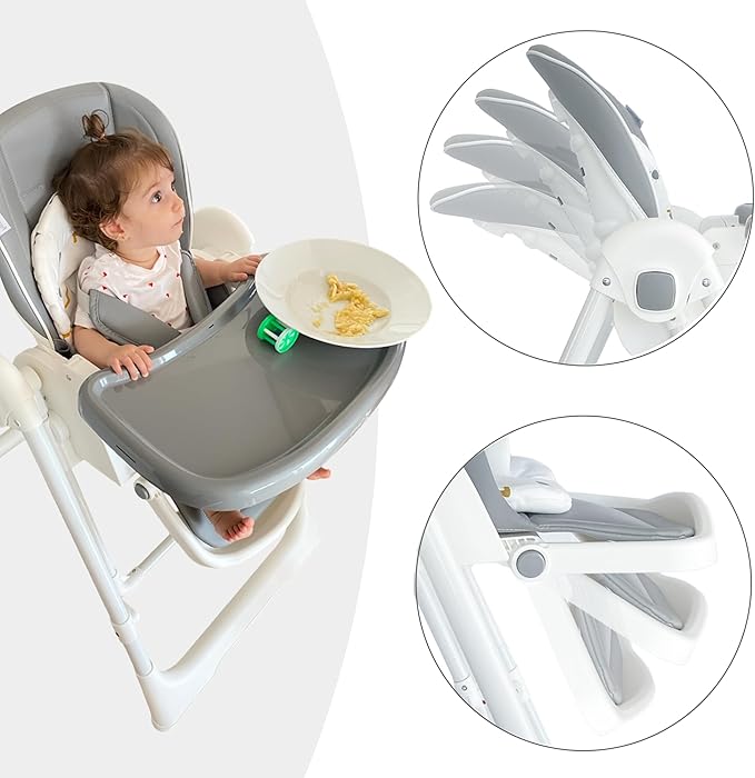 Cadeira alta multifuncional 3 em 1 Twinly Movity Pro com balanço e cadeira de balanço