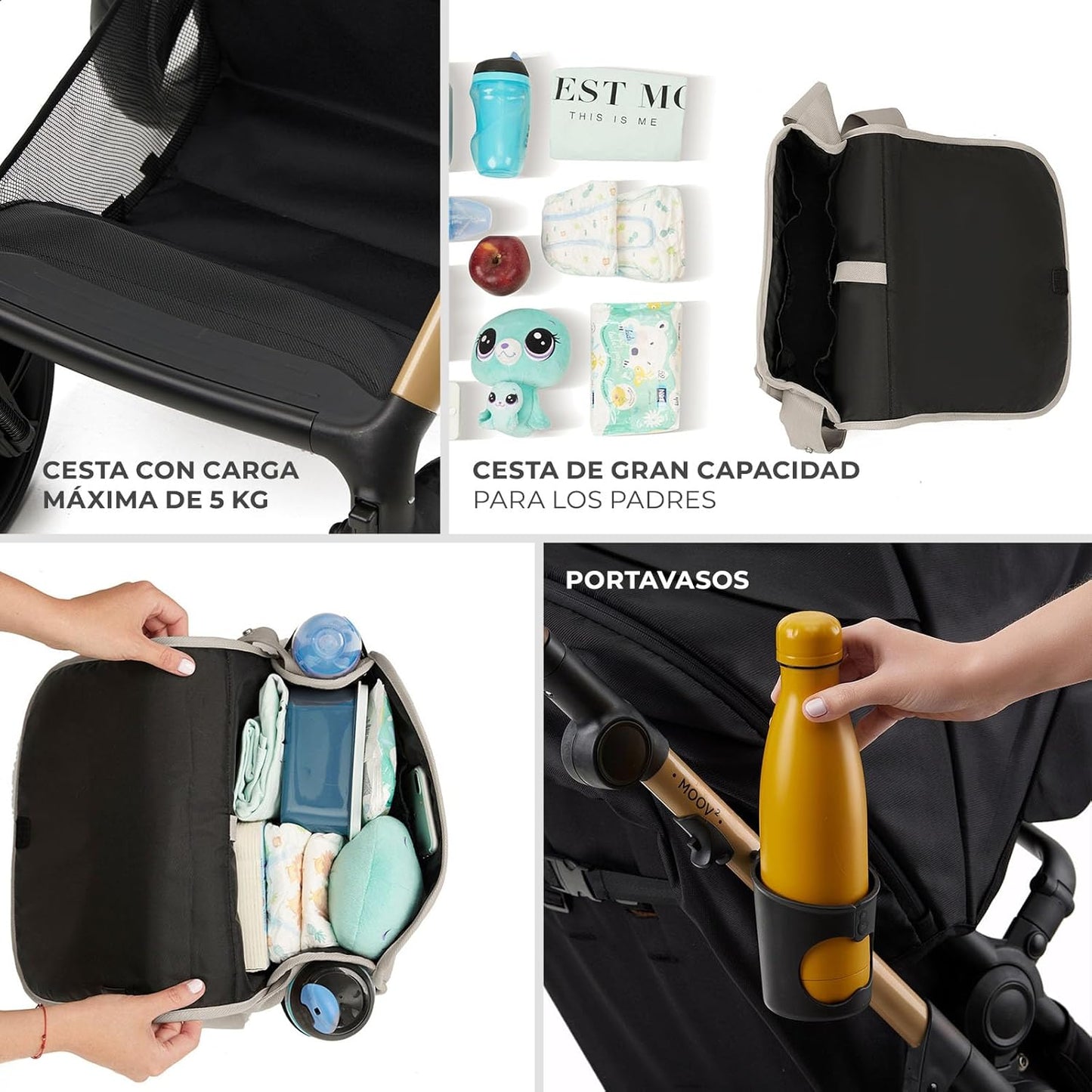 Carrinho de bebê conversível Kinderkraft MOOV2 XL 3 em 1