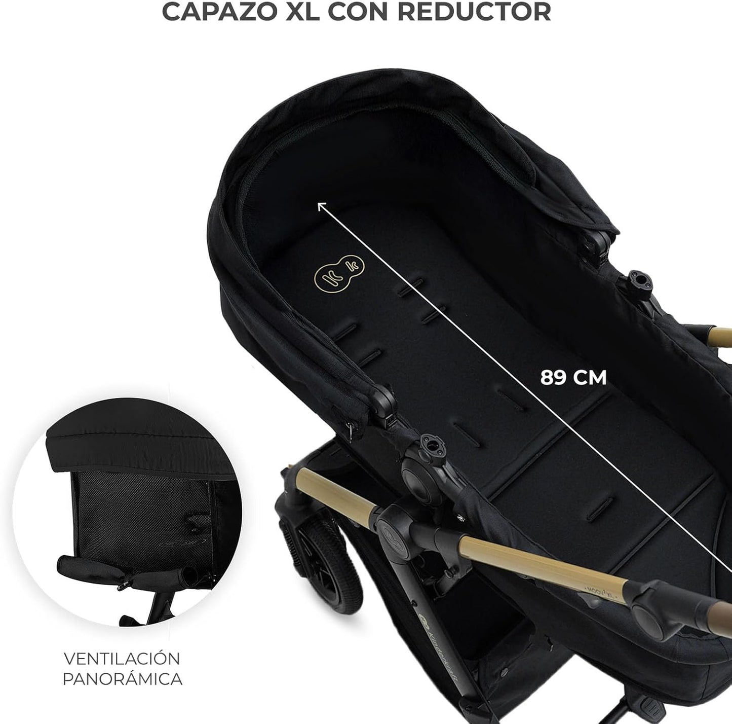 Carrinho de bebê conversível Kinderkraft MOOV2 XL 3 em 1