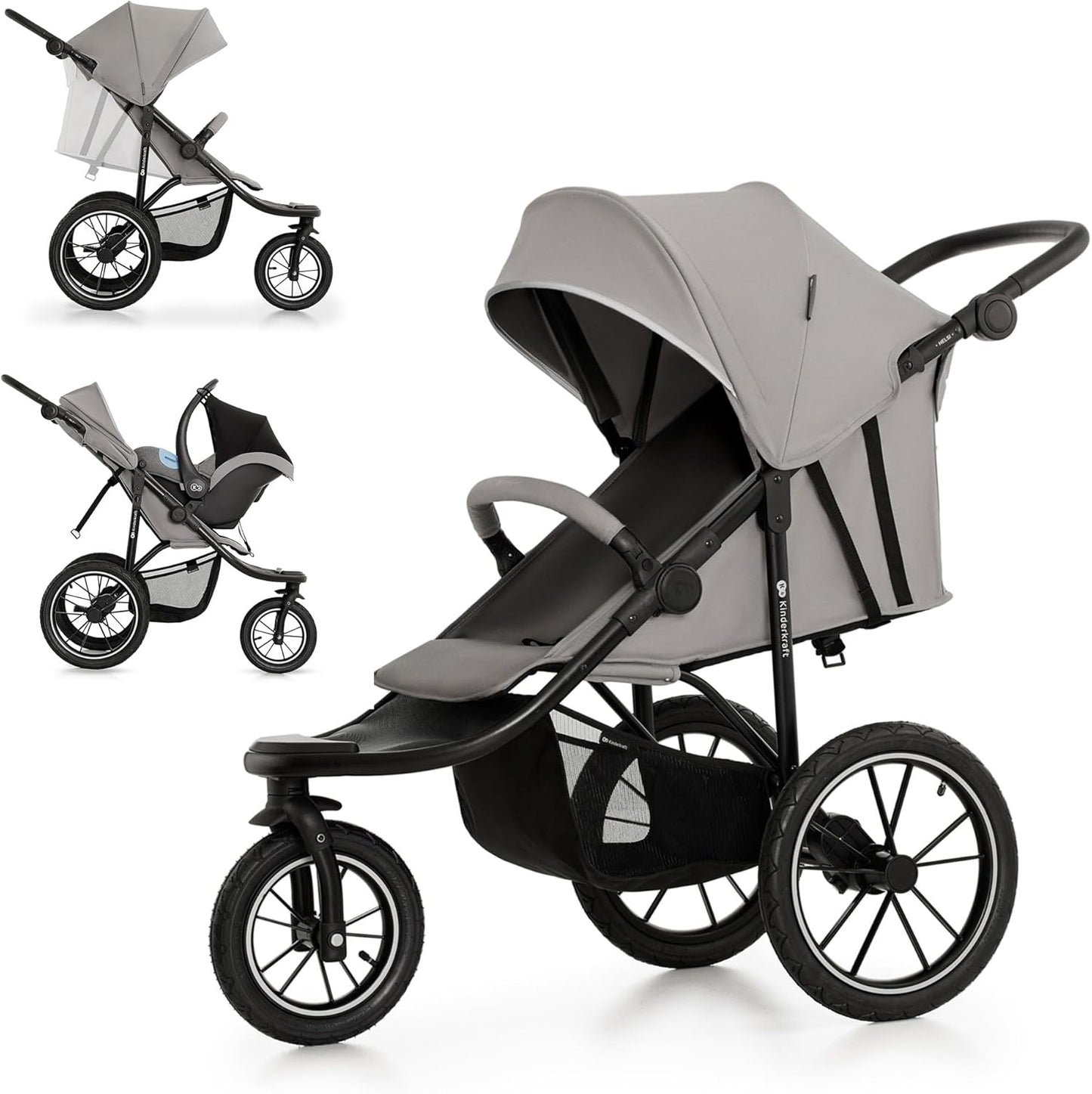 Helsi2 Silla de paseo 3 ruedas para correr de Kinderkraft