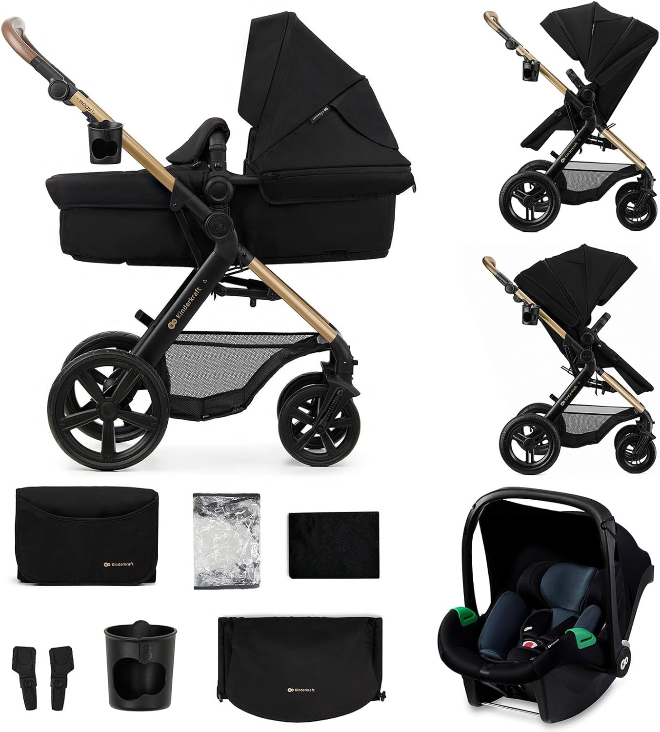 Carrinho de bebê conversível Kinderkraft MOOV2 XL 3 em 1