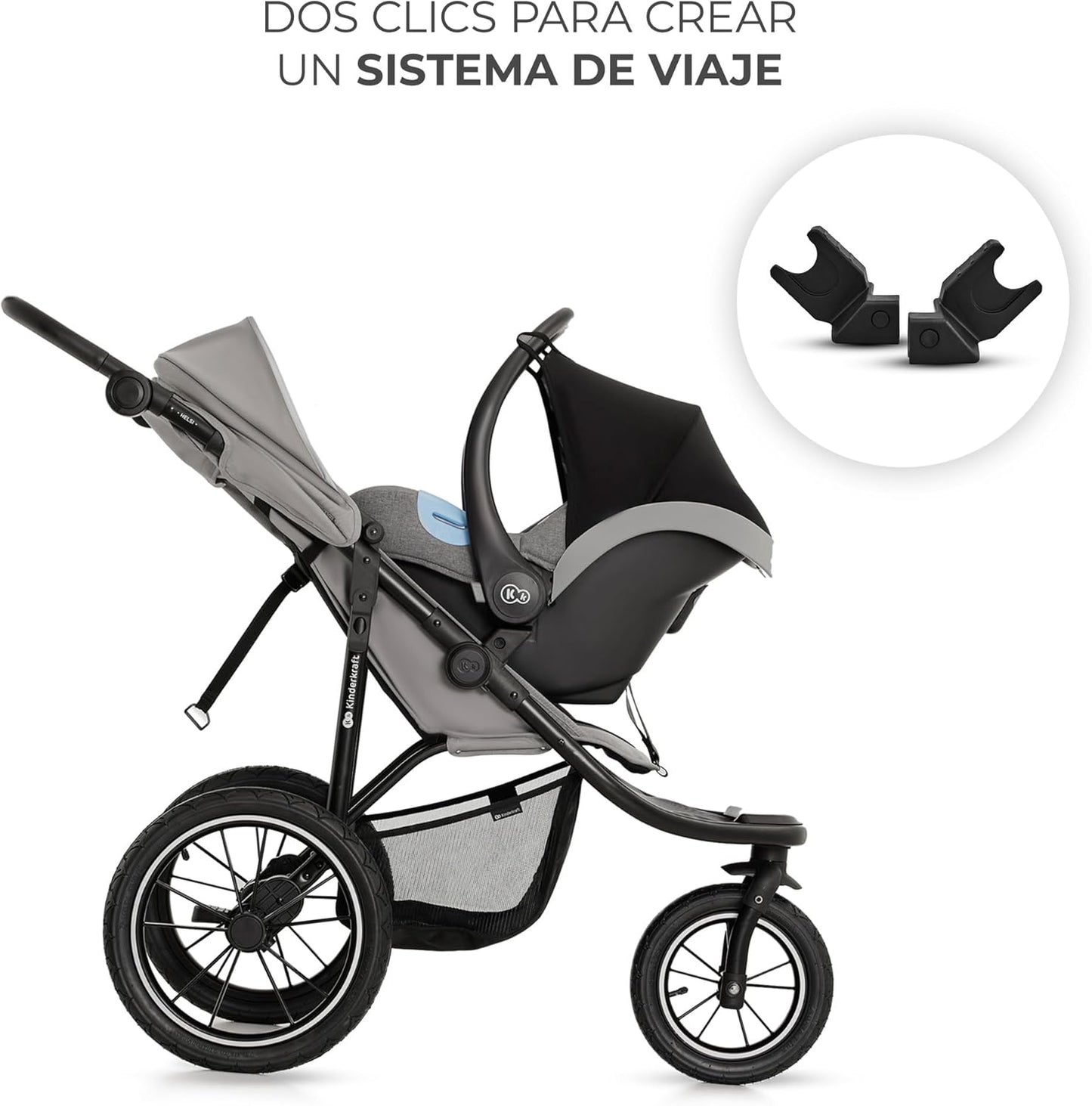 Helsi2 Silla de paseo 3 ruedas para correr de Kinderkraft