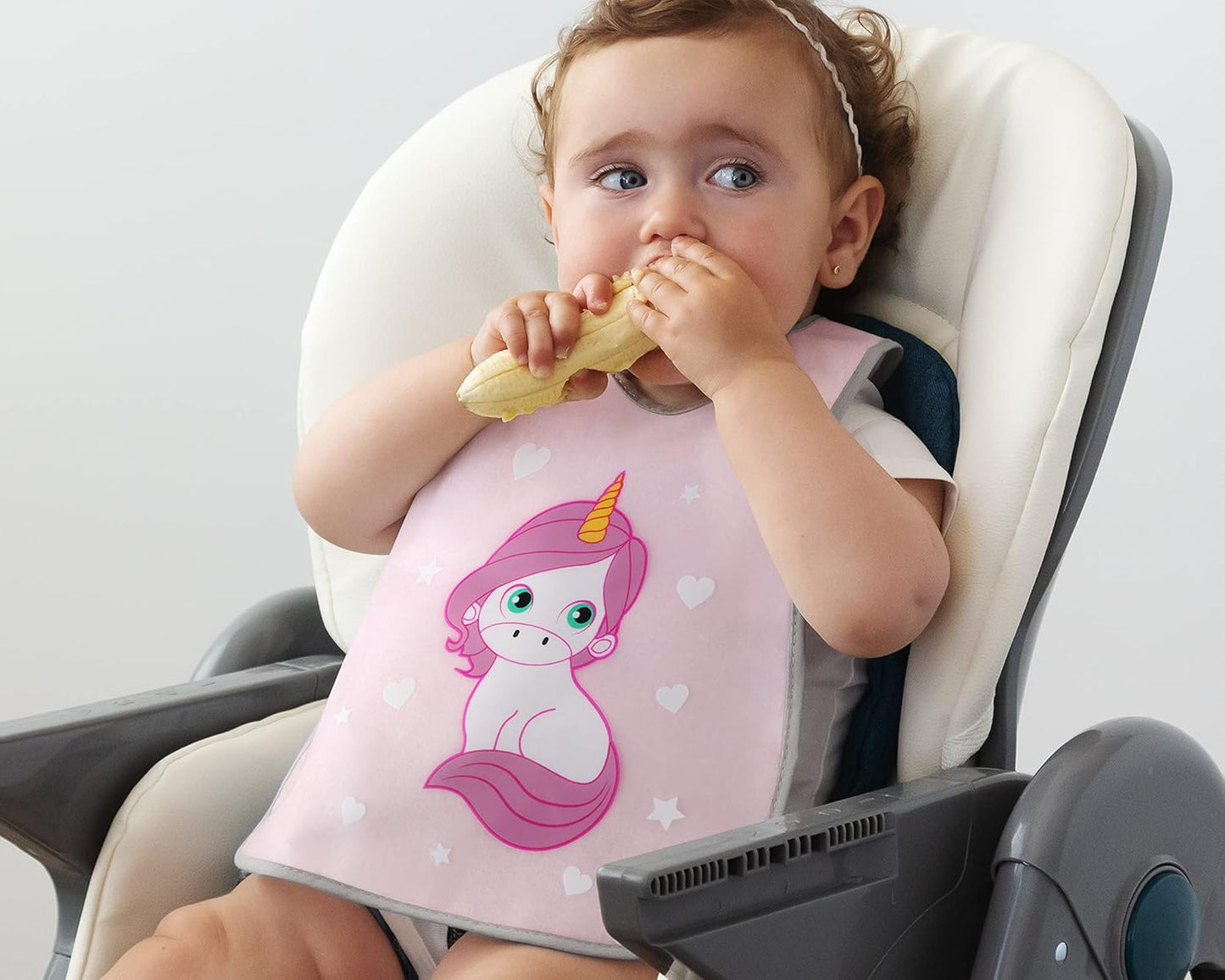 Babero impermeable Rizo Unicornio de Kiokids