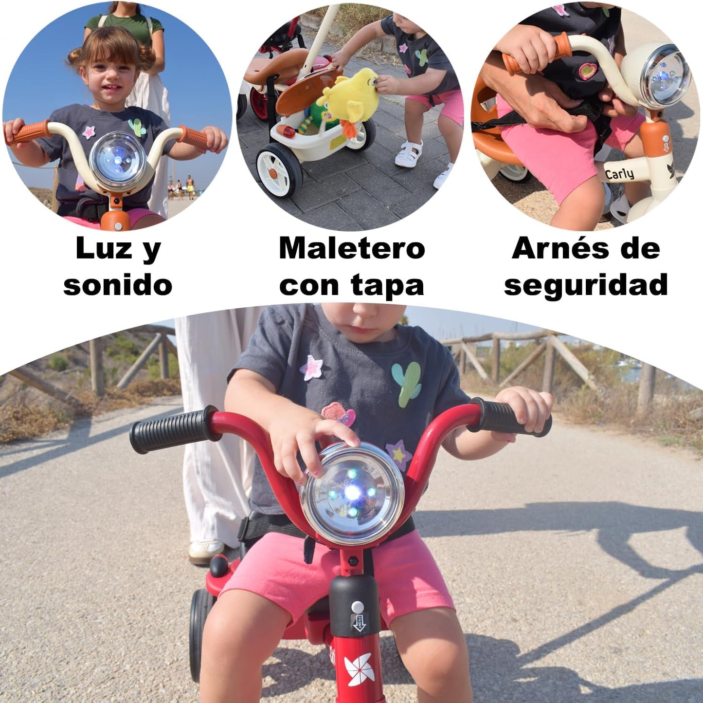 Triciclo Evolutivo bebé Carly de Twinly