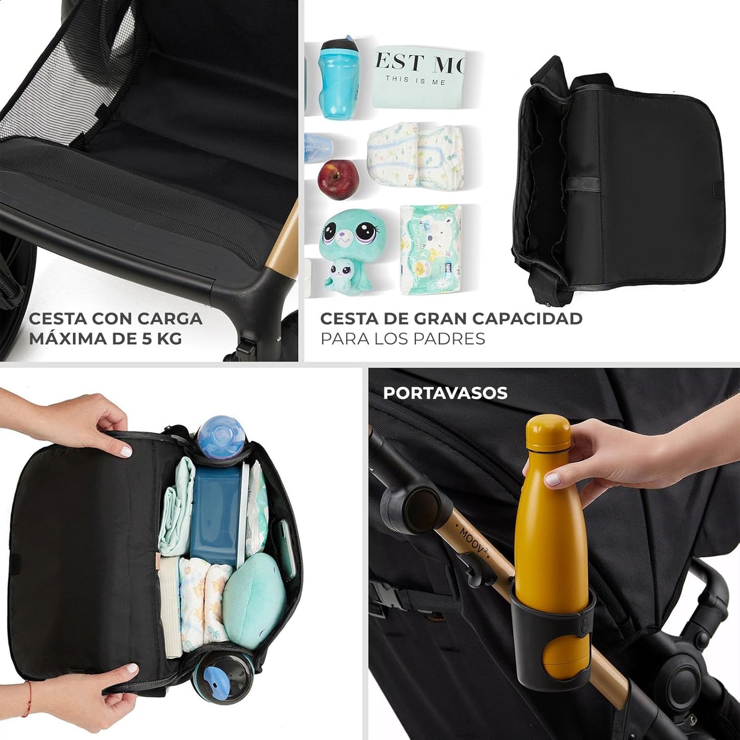 Carrinho de bebê conversível Kinderkraft MOOV2 XL 3 em 1