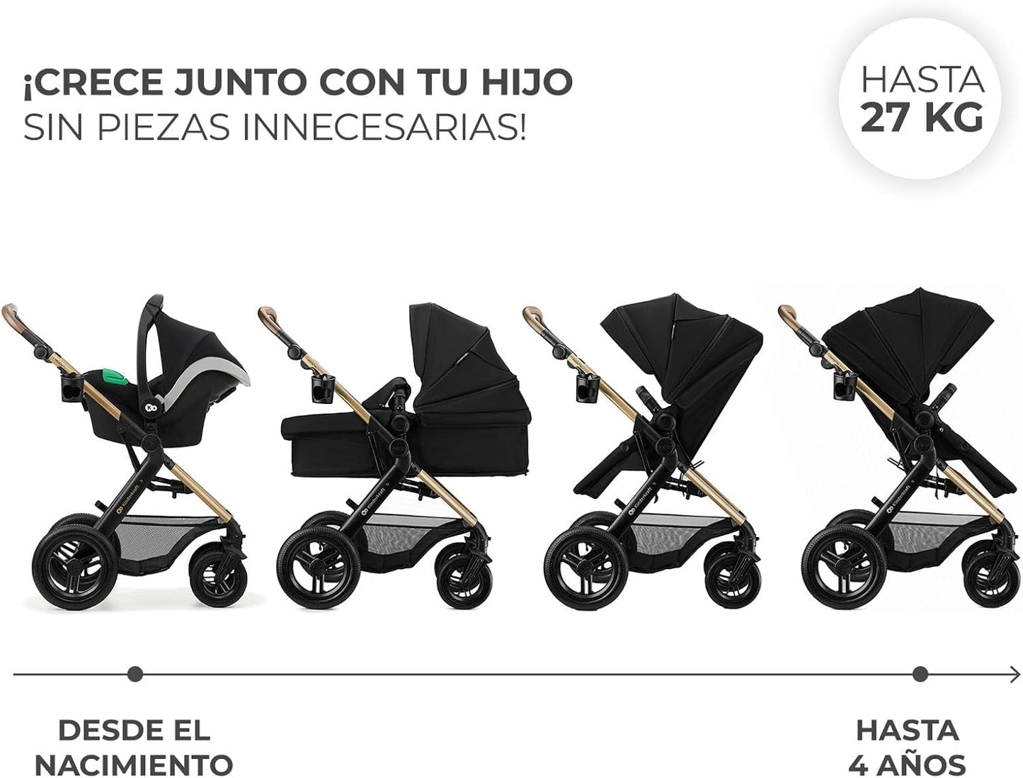 Carrinho de bebê conversível Kinderkraft MOOV2 XL 3 em 1