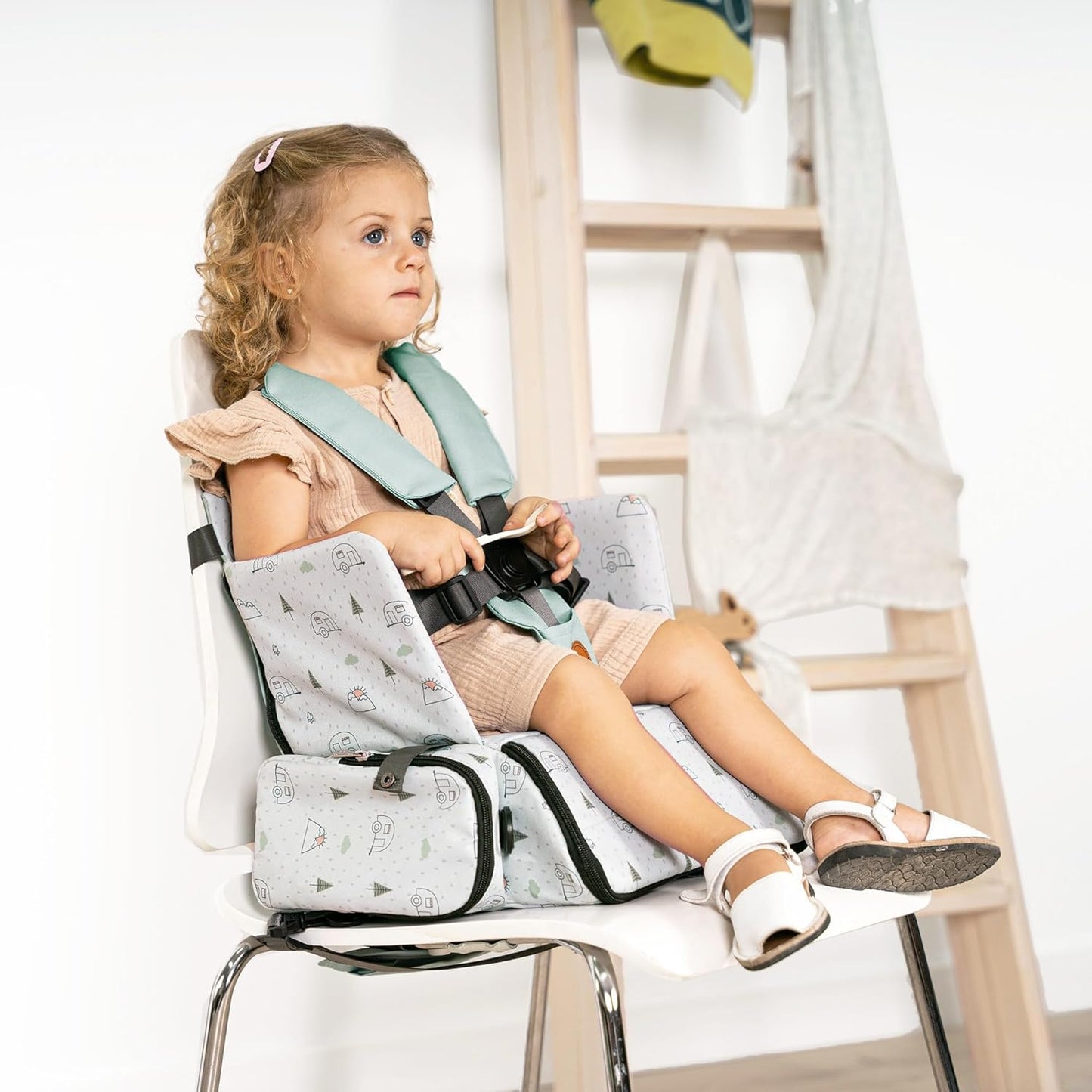Trona Portátil Bebé 3 en 1: Asiento, mochila y bandolera de Olmitos