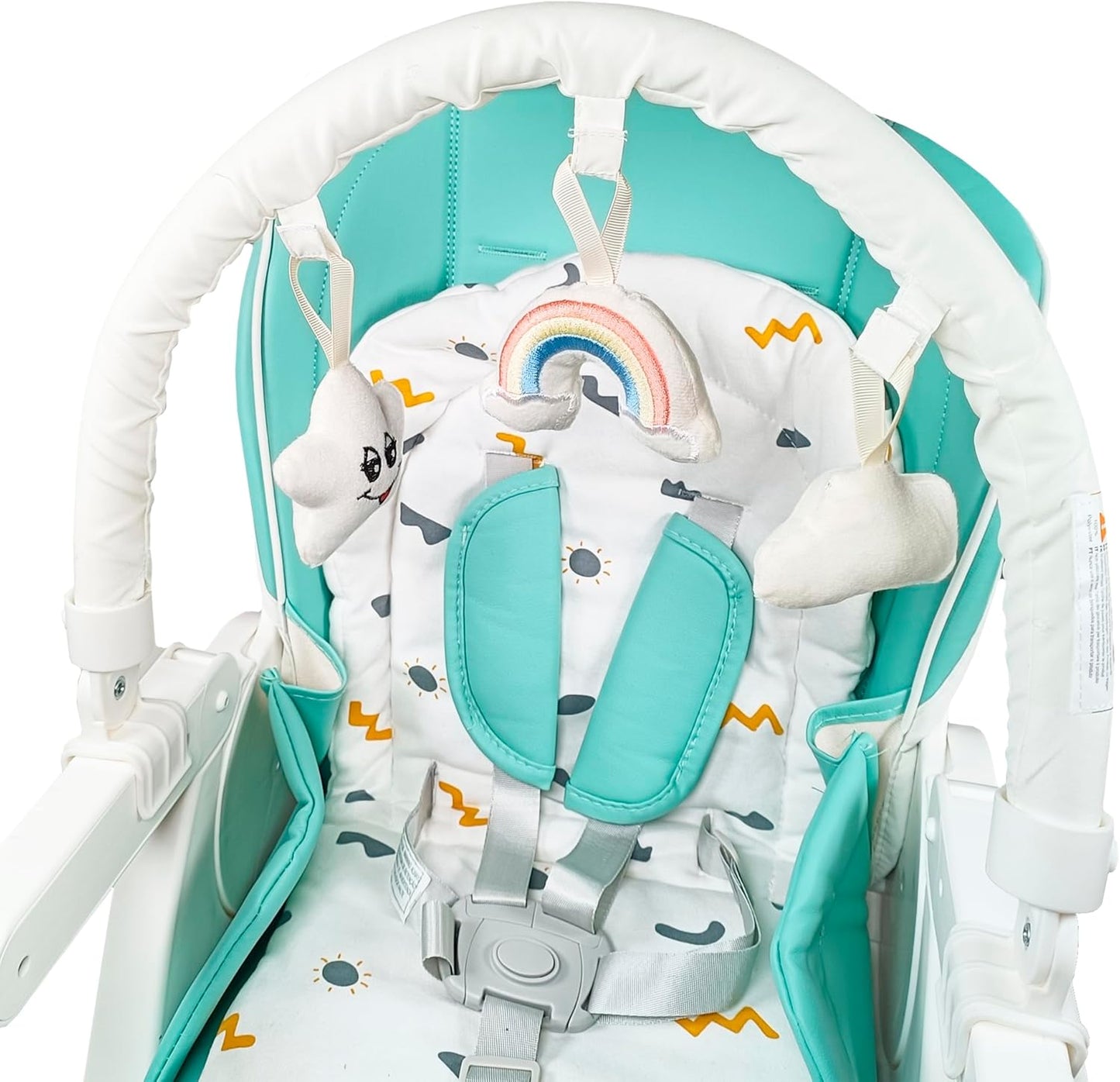 Cadeira alta multifuncional 3 em 1 Twinly Movity Pro com balanço e cadeira de balanço