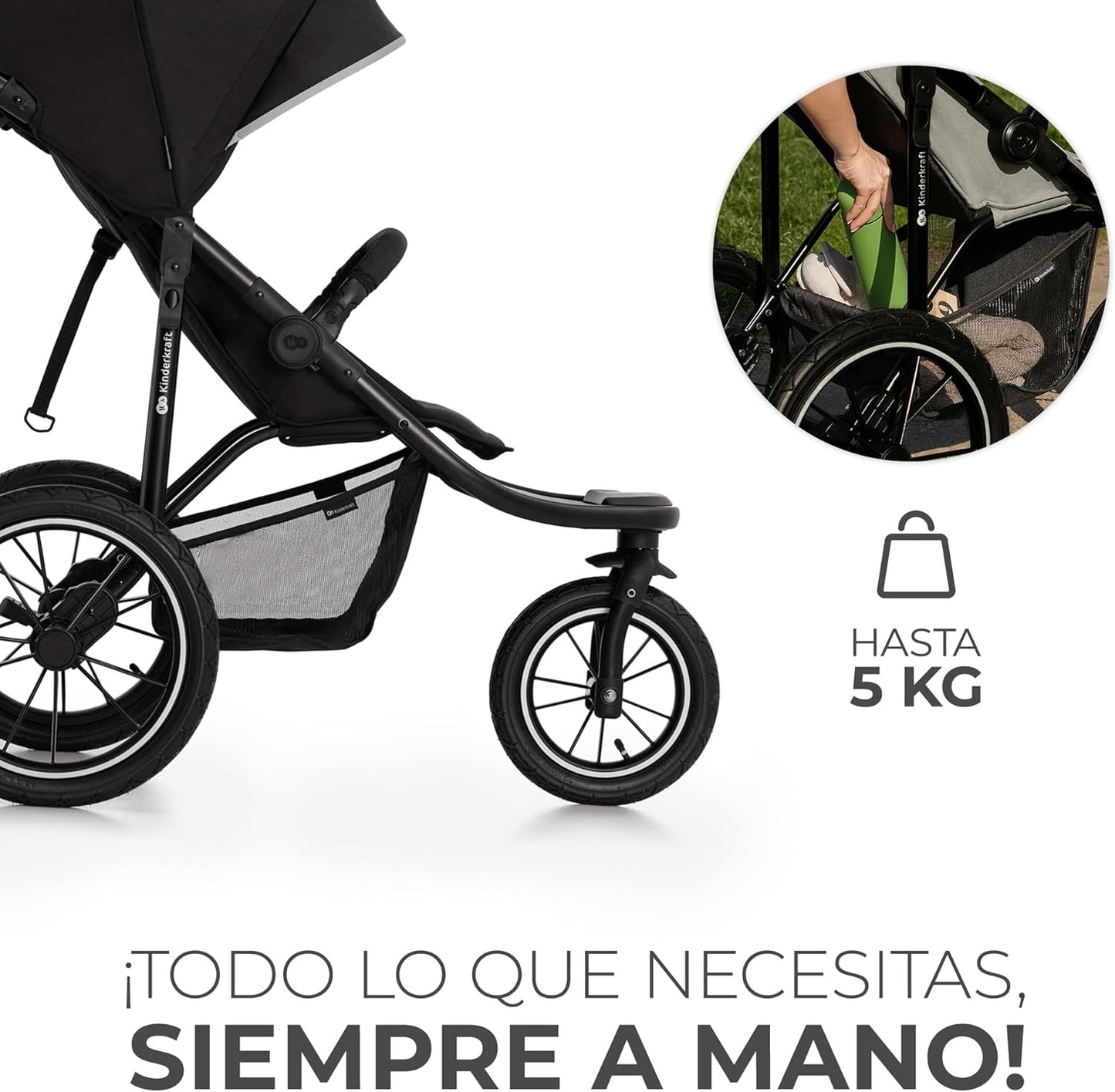 Helsi2 Silla de paseo 3 ruedas para correr de Kinderkraft
