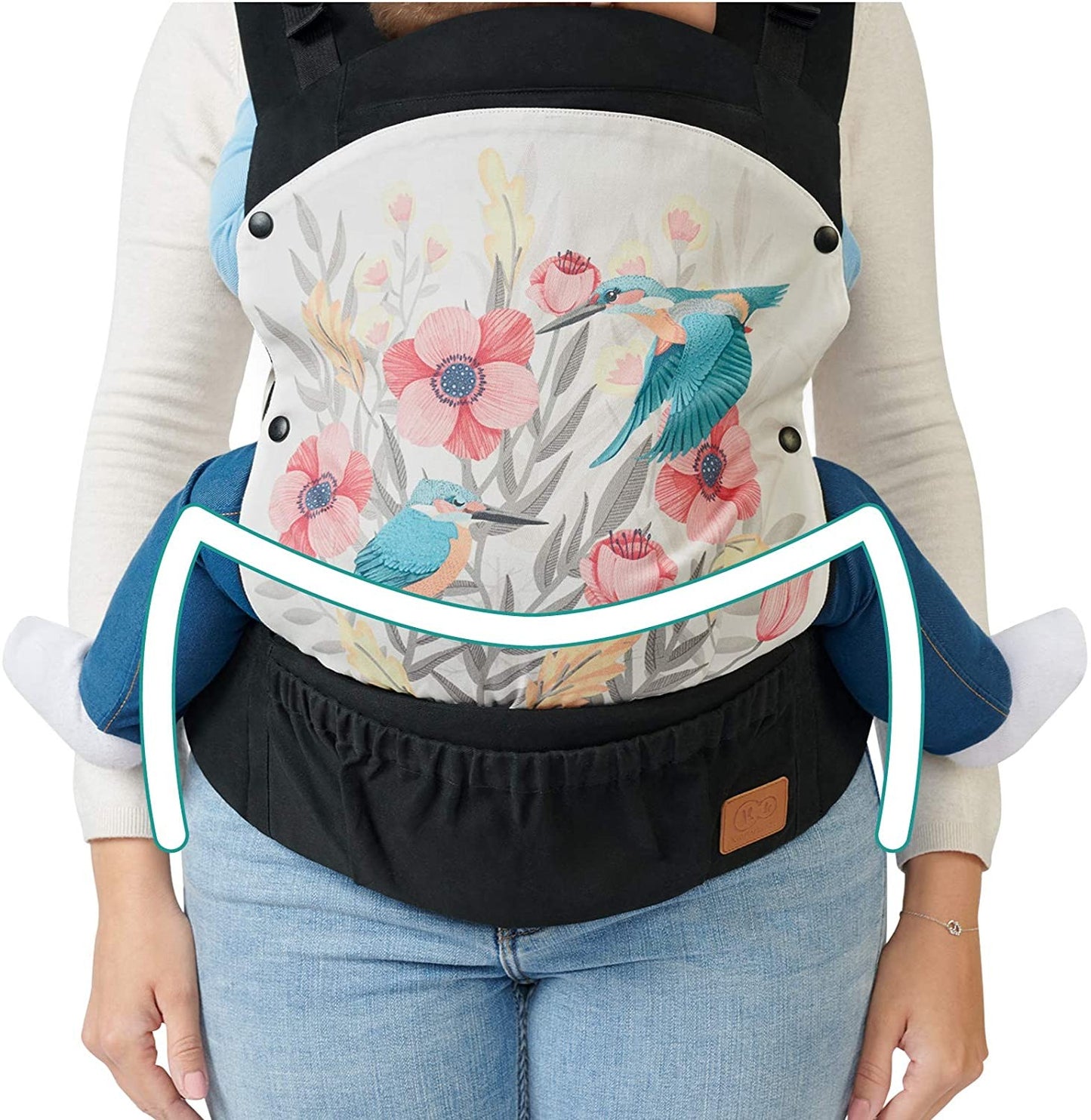 Mochila porta-bebês Kinderkraft Huggy