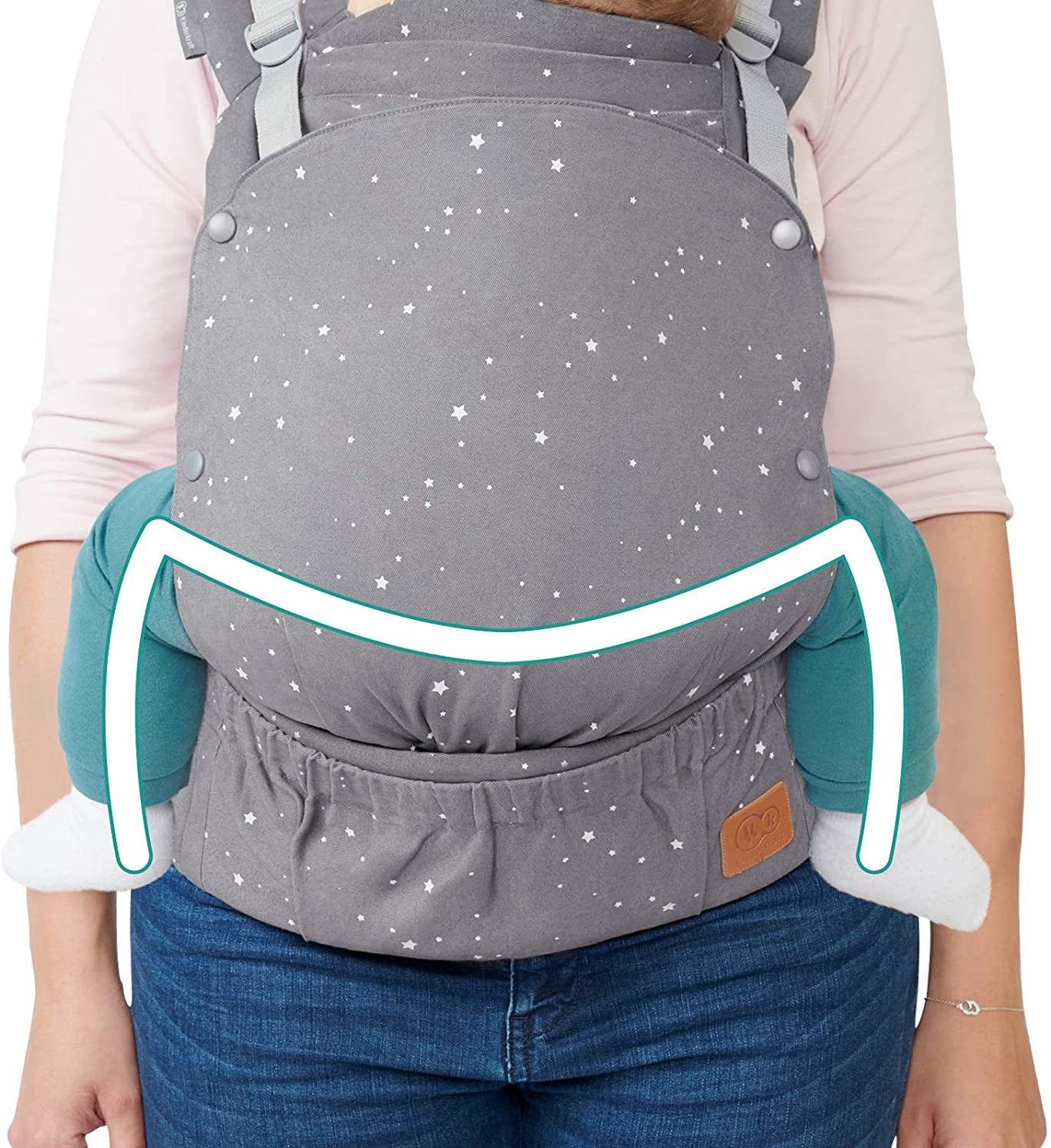 Mochila porta-bebês Kinderkraft Huggy