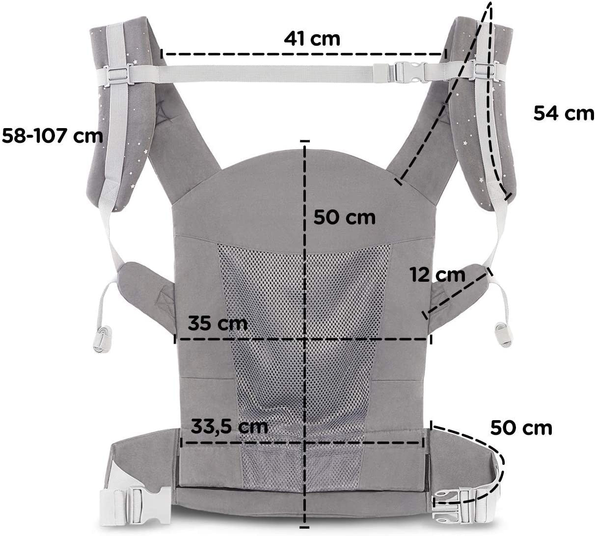 Mochila porta-bebês Kinderkraft Huggy