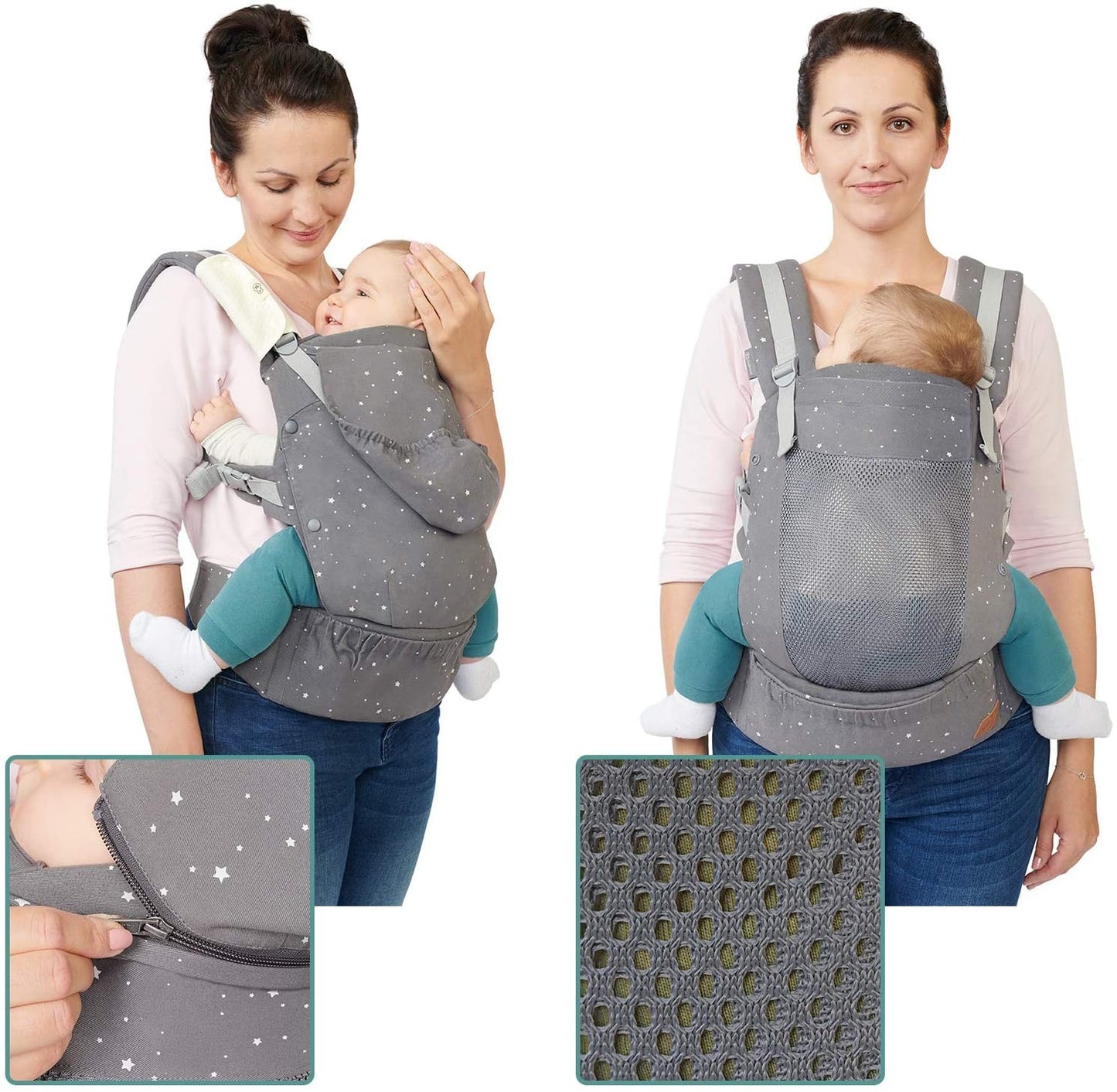 Mochila porta-bebês Kinderkraft Huggy