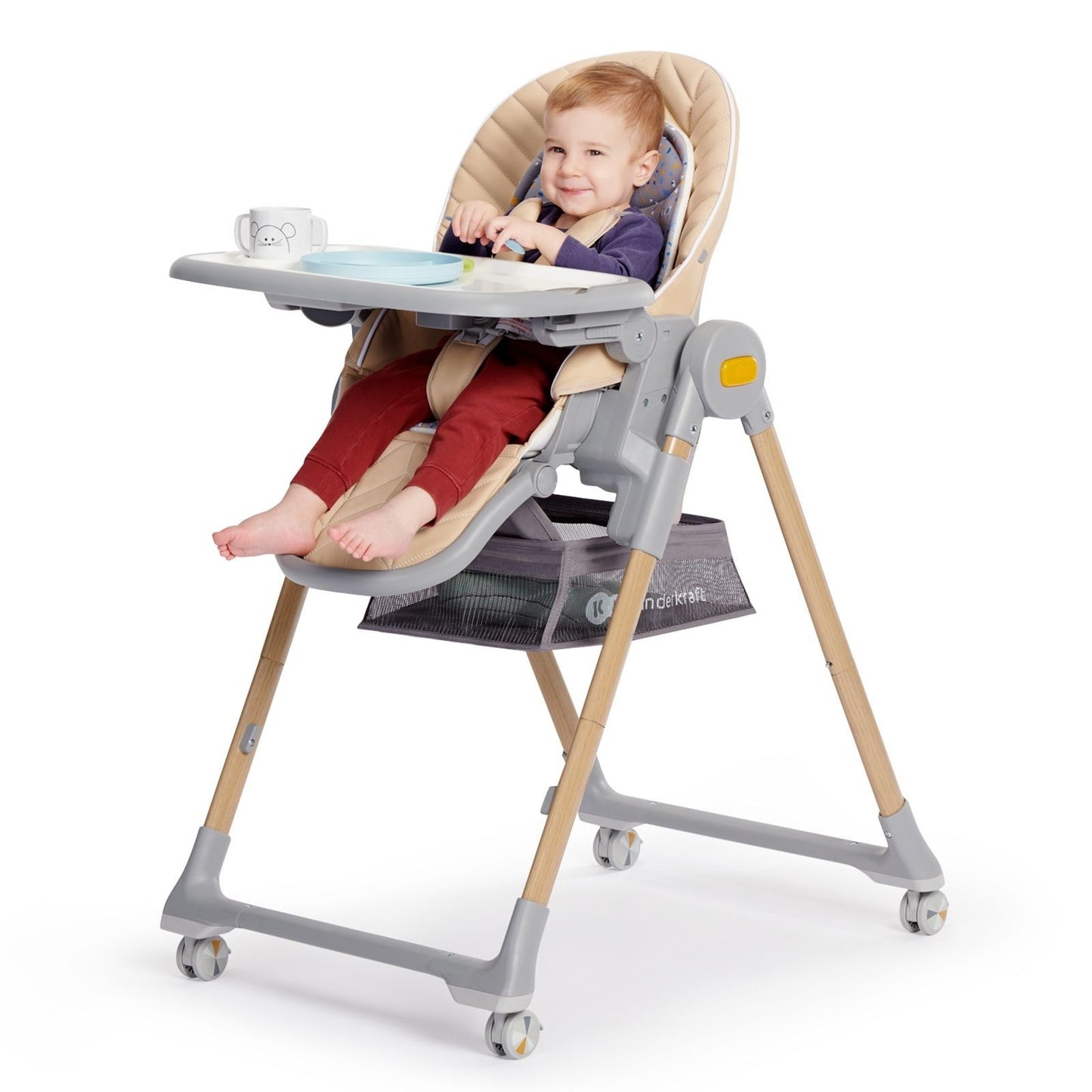 Cadeira alta evolutiva Lastree com arco de jogo Kinderkraft