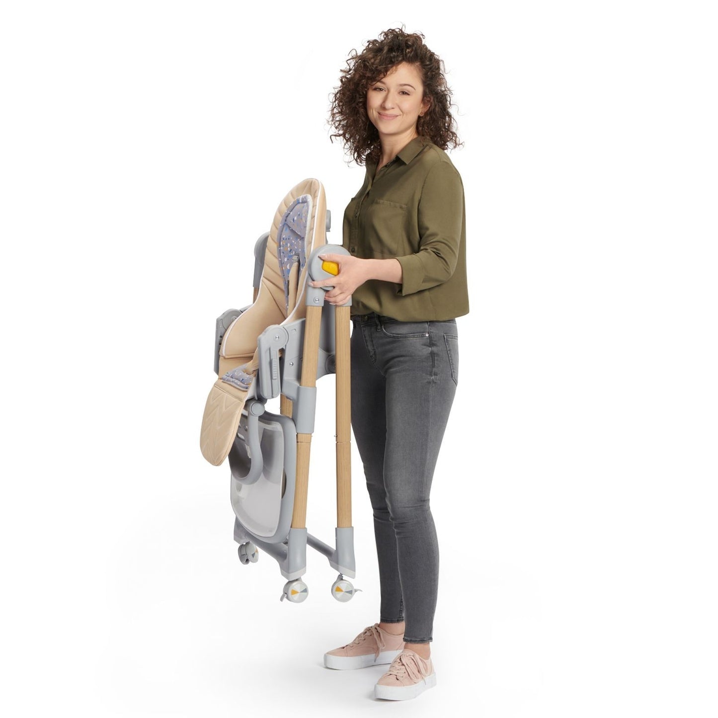 Cadeira alta evolutiva Lastree com arco de jogo Kinderkraft