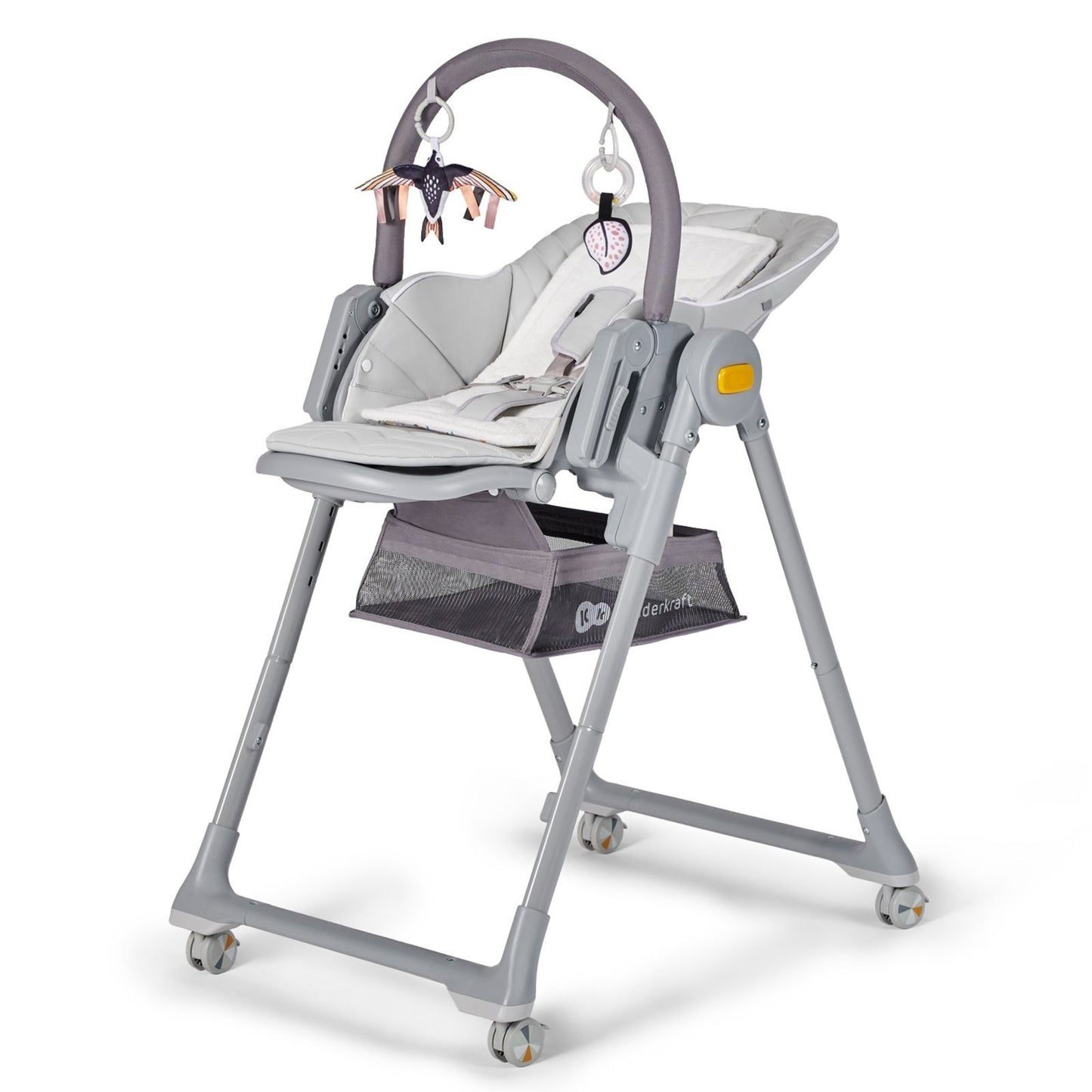 Cadeira alta evolutiva Lastree com arco de jogo Kinderkraft