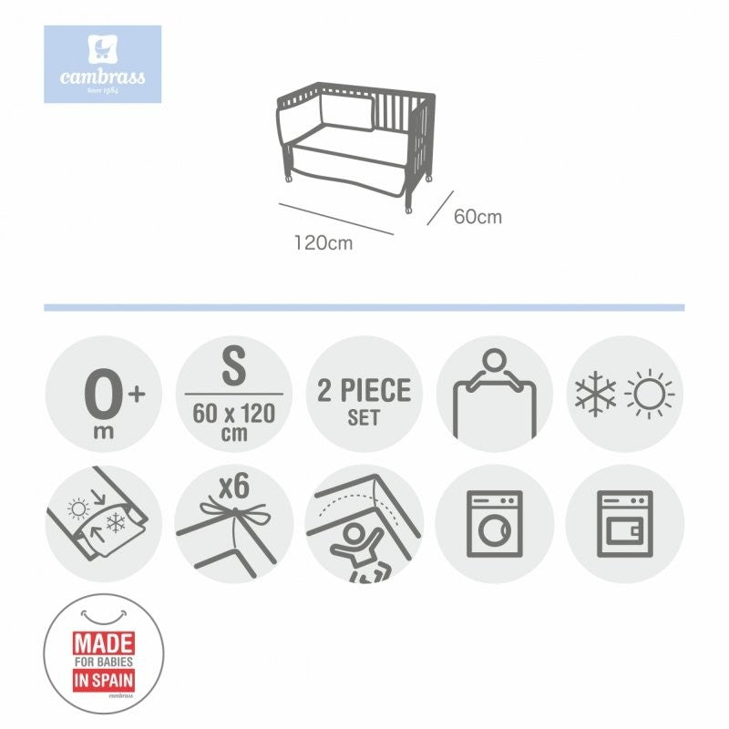 Edredon y Protector Sky 60 x 120 cm de Cambrass