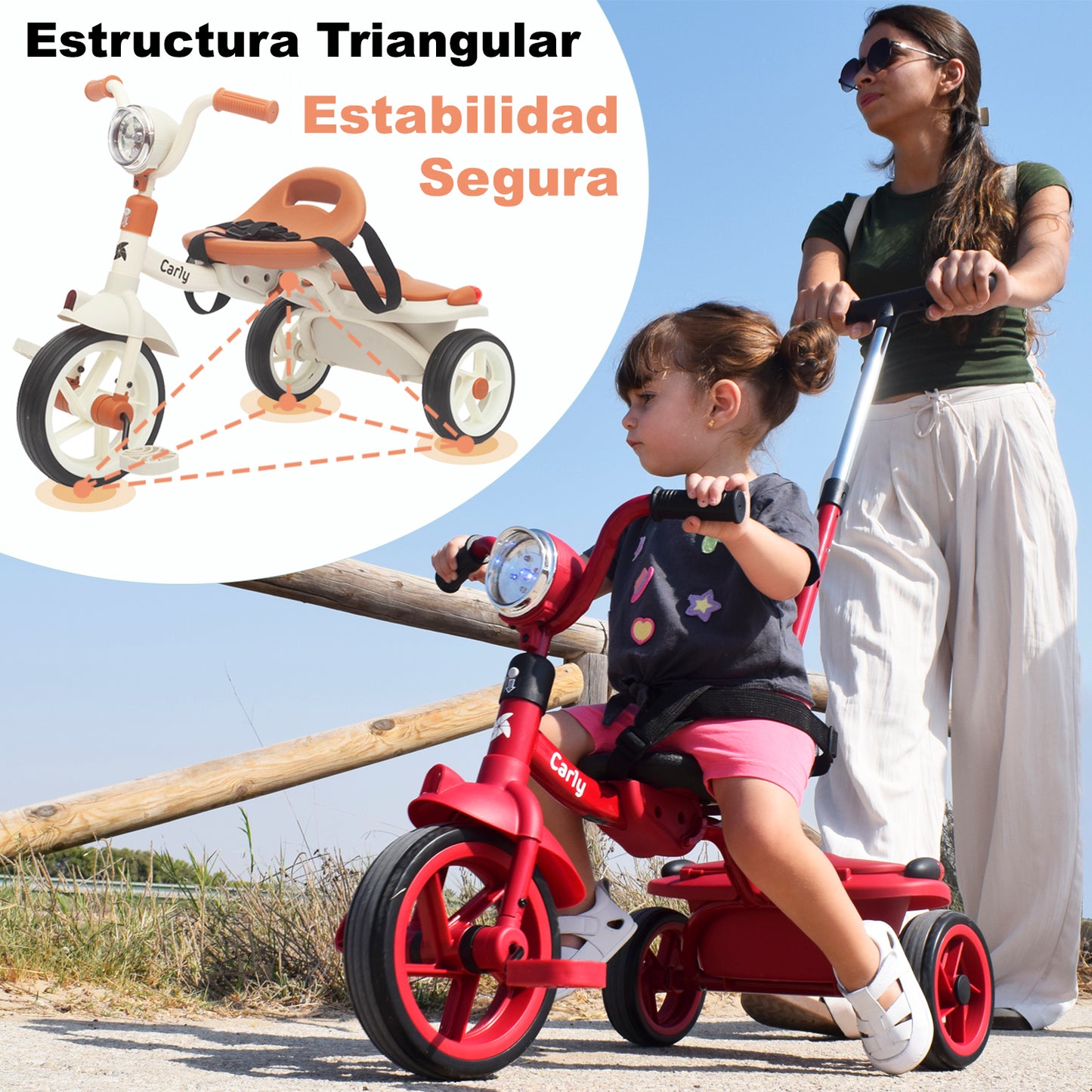 Triciclo Evolutivo bebé Carly de Twinly