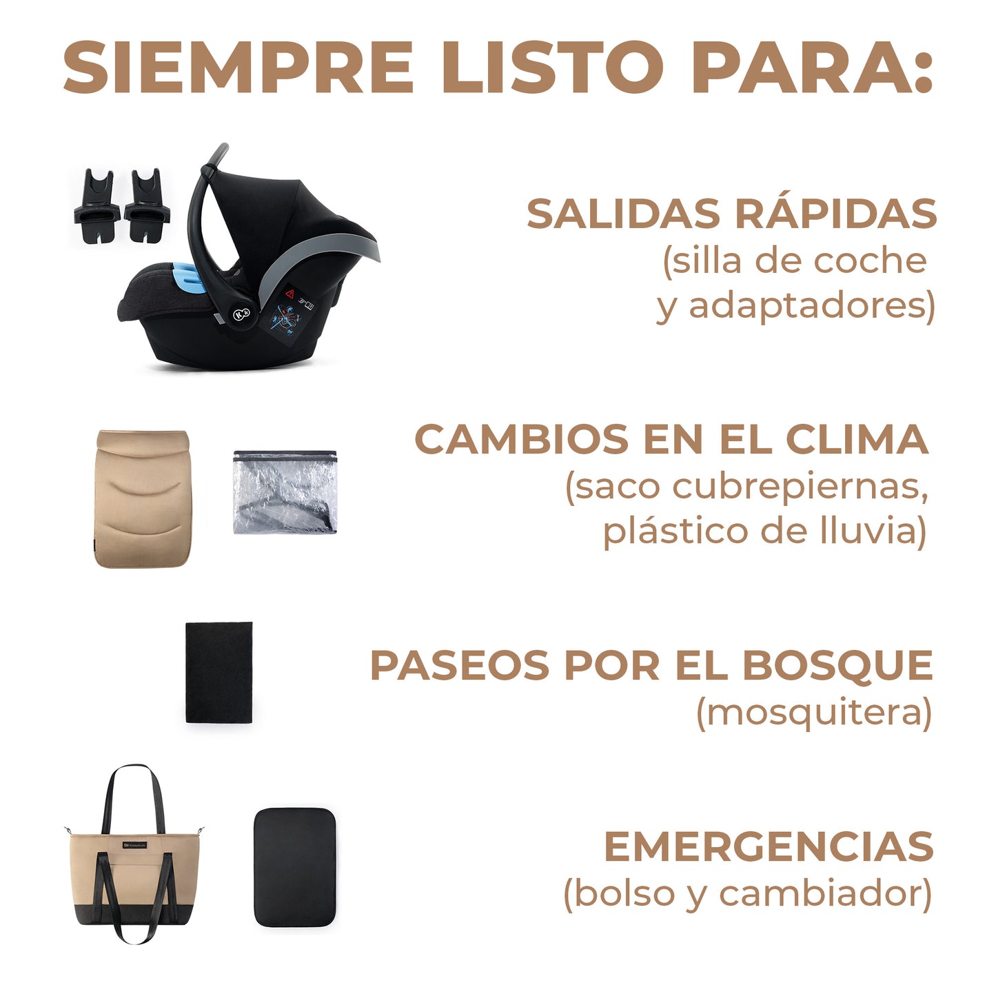 Carrito de bebé 3 piezas PRIME 2
