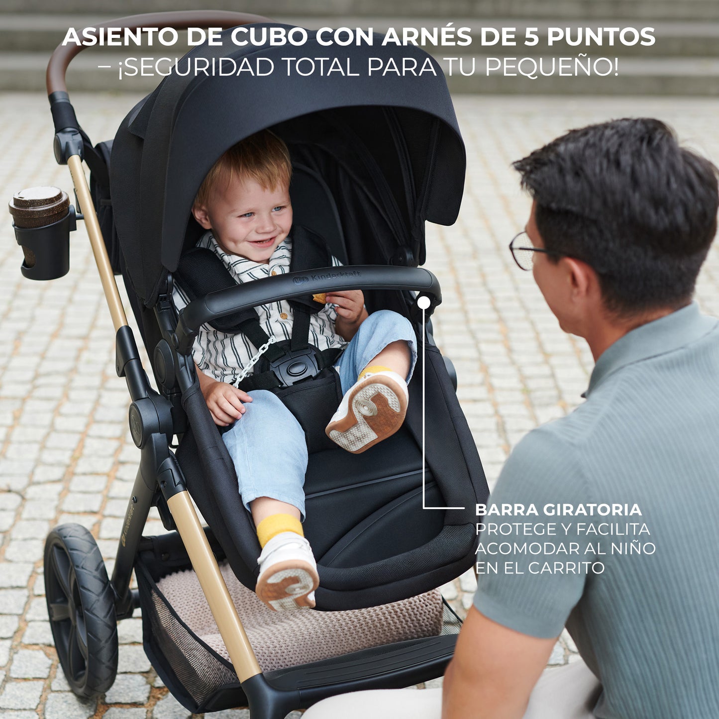 Carrinho de bebê conversível Kinderkraft MOOV2 AIR 3 em 1