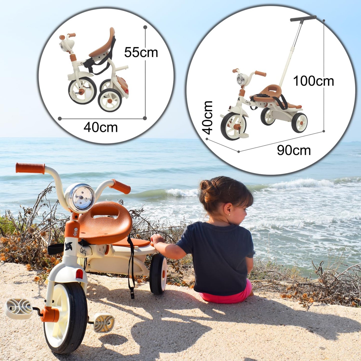 Triciclo Evolutivo bebé Carly de Twinly