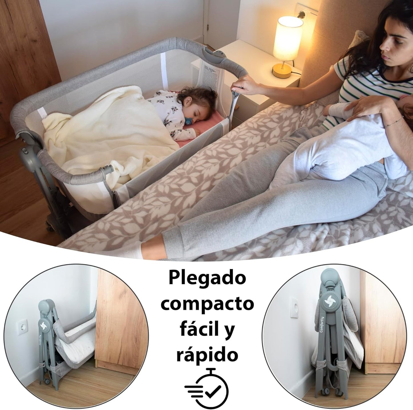 Minicuna Colecho Plegable Comfortly de Twinly
