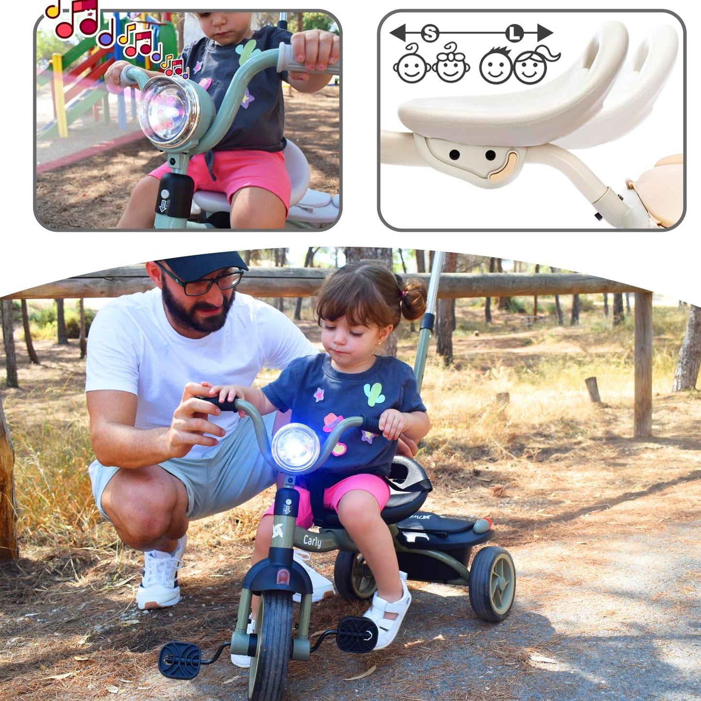 Triciclo Evolutivo bebé Carly de Twinly