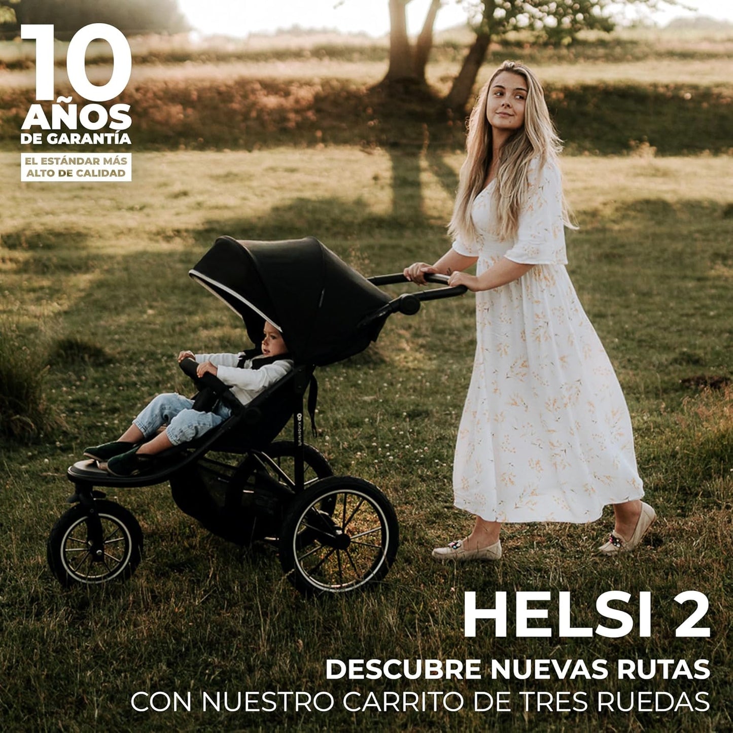 Helsi2 Silla de paseo 3 ruedas para correr de Kinderkraft