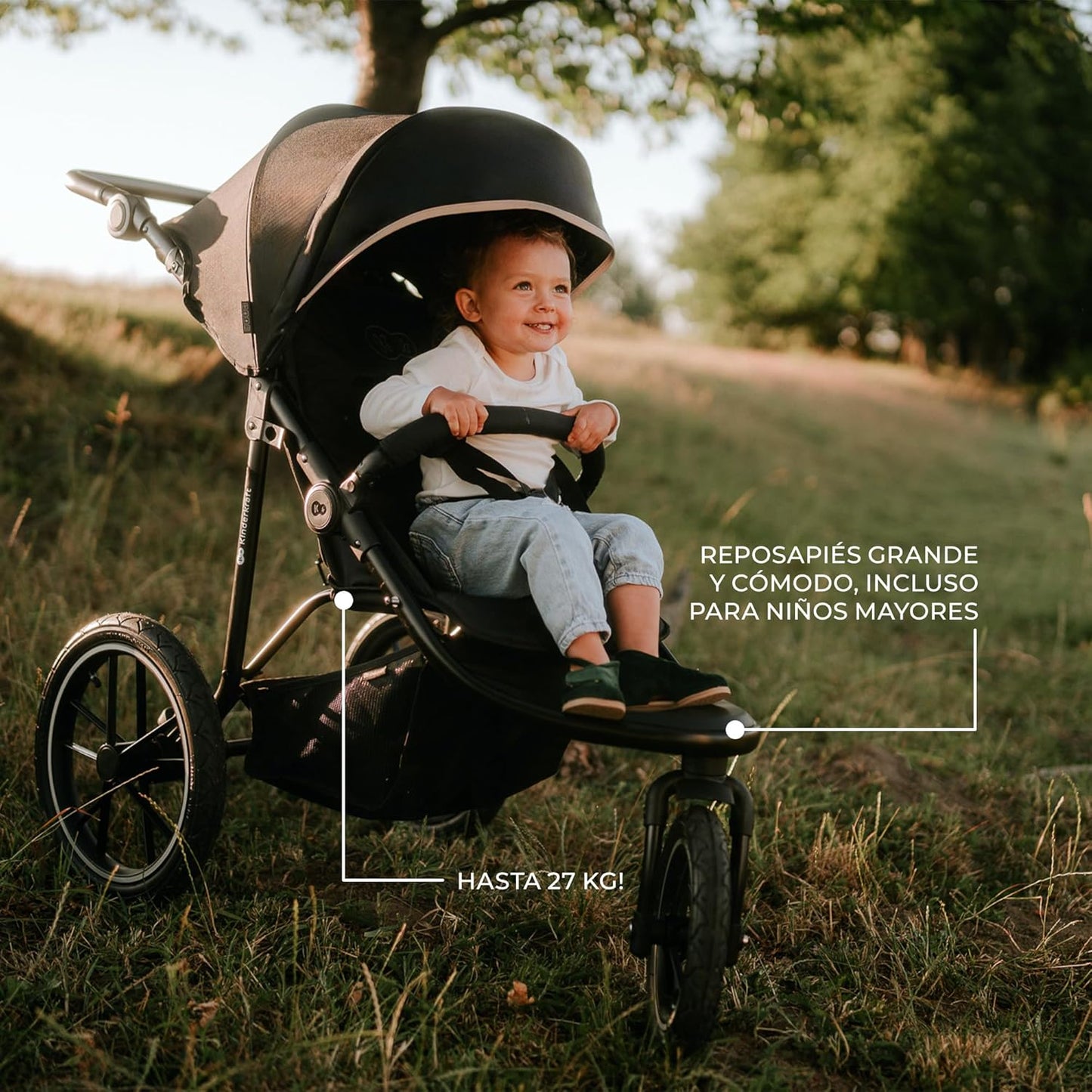 Helsi2 Silla de paseo 3 ruedas para correr de Kinderkraft