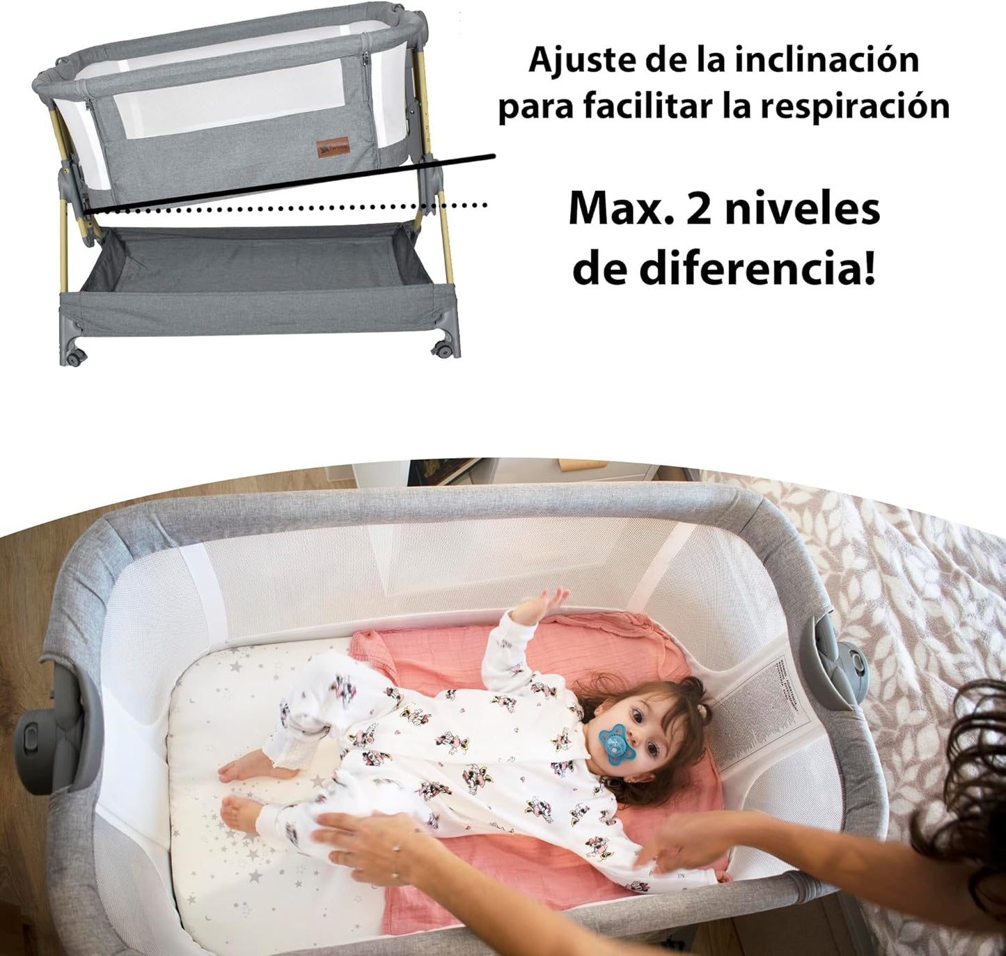 Minicuna Colecho Plegable Comfortly de Twinly