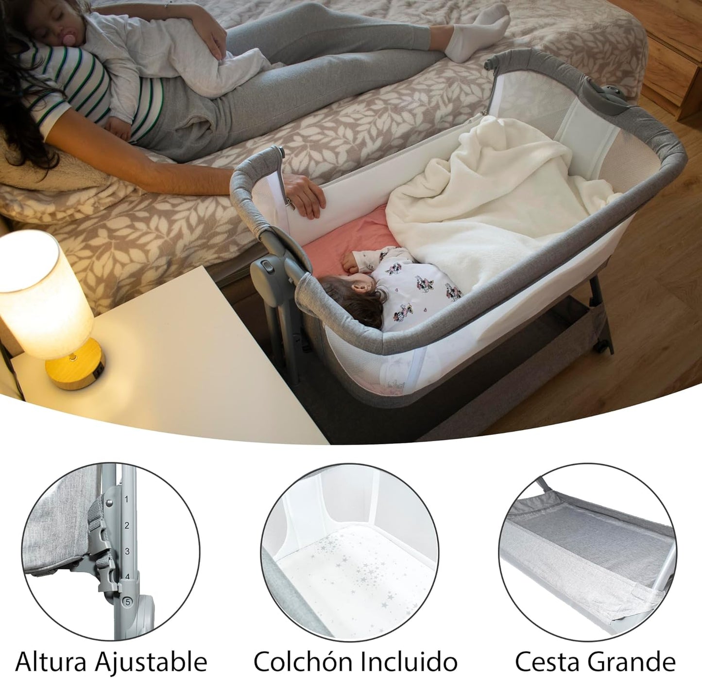 Minicuna Colecho Plegable Comfortly de Twinly