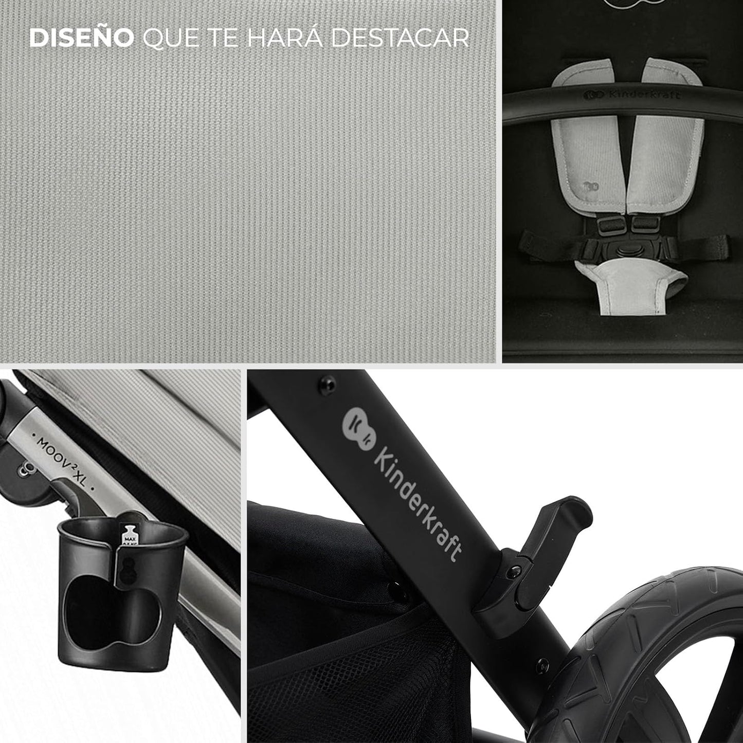 Carrinho de bebê conversível Kinderkraft MOOV2 XL 3 em 1