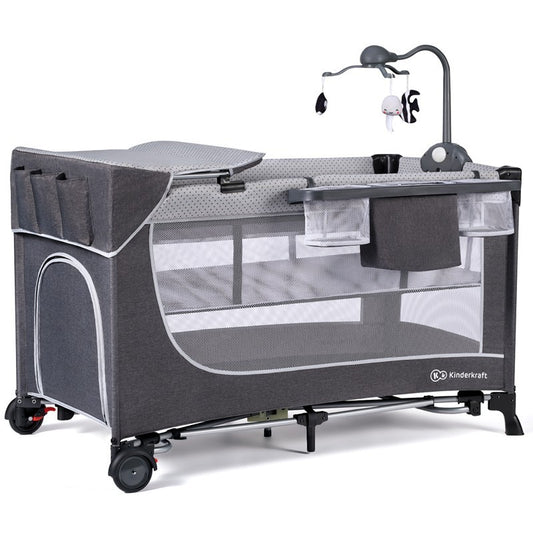 Berço de viagem Leody com acessórios Kinderkaft
