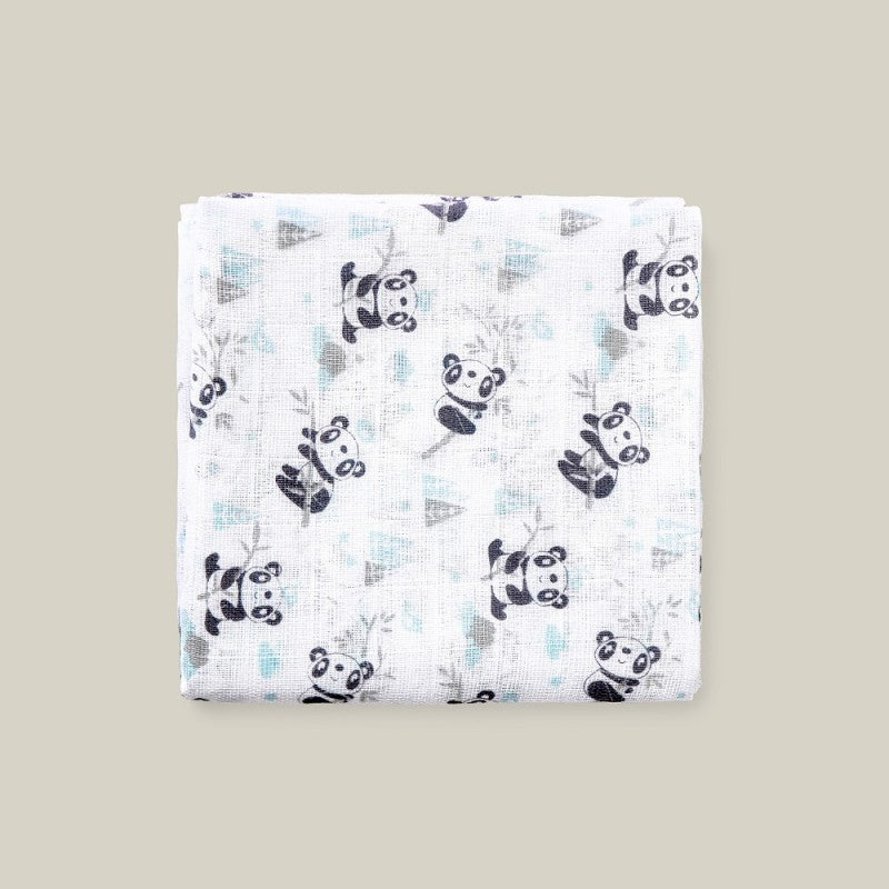 Pacote de gaze de algodão Interbaby Panda com 3