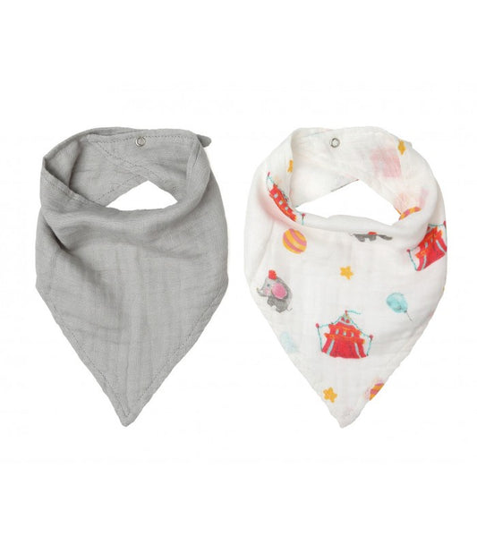 Conjunto de 2 bandanas de bambu Kiokids