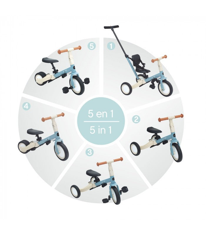 Triciclo evolutivo para bebês Olmitos 5 em 1 GYRO